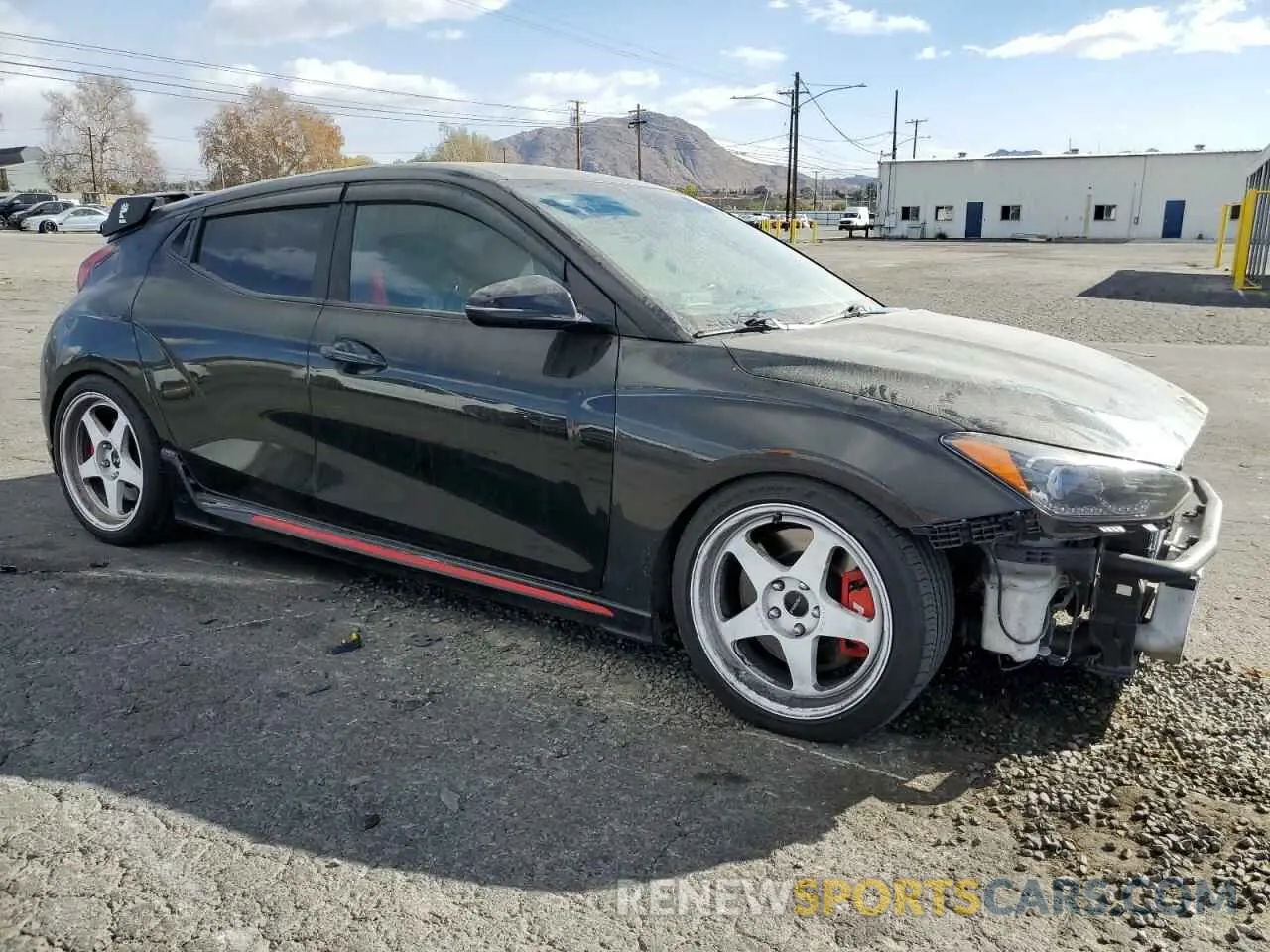 4 fotografías del automóvil dañado KMHT36AH6LU005983 HYUNDAI VELOSTER 2020