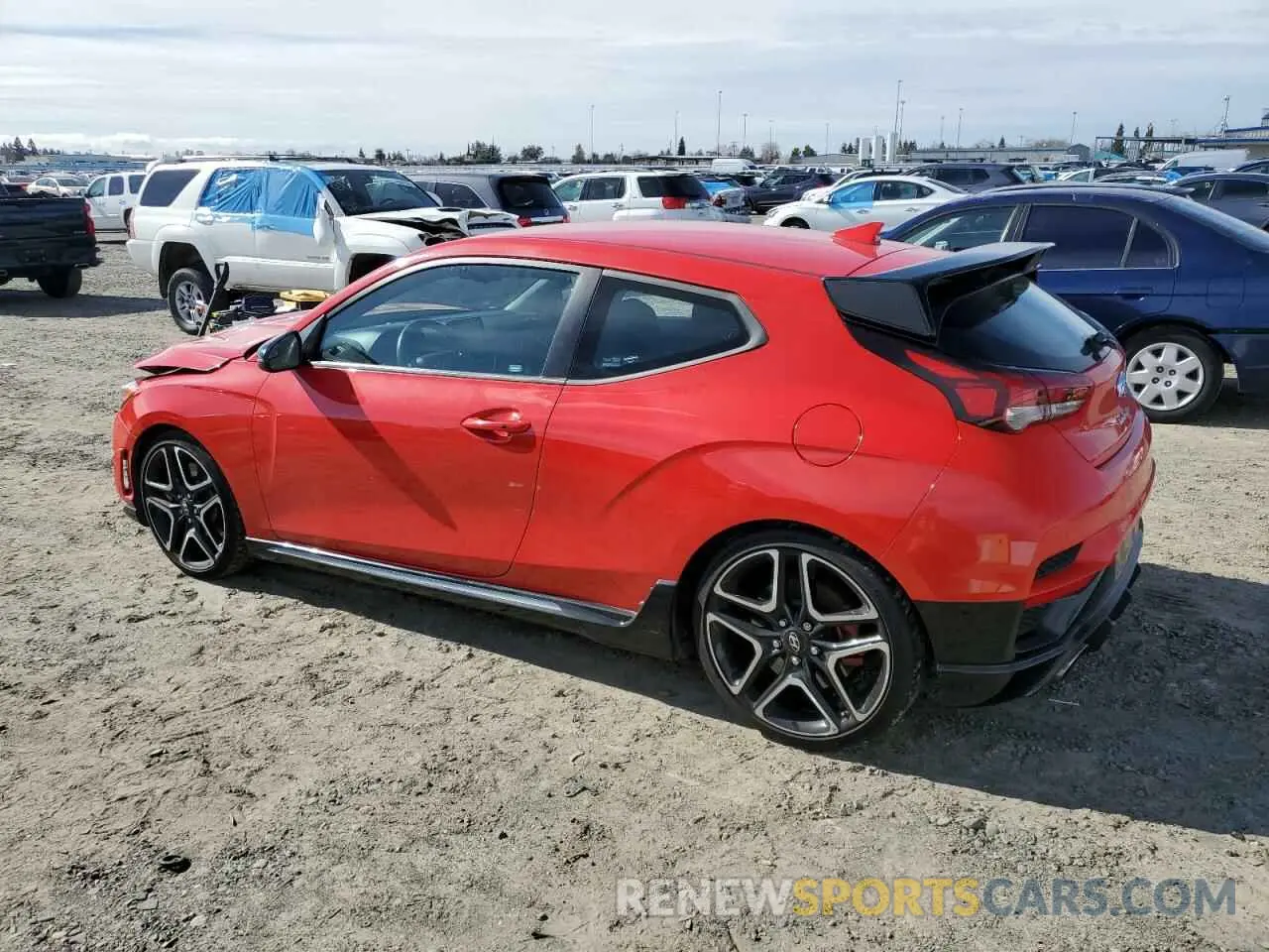 2 fotografías del automóvil dañado KMHT36AH8LU006018 HYUNDAI VELOSTER 2020
