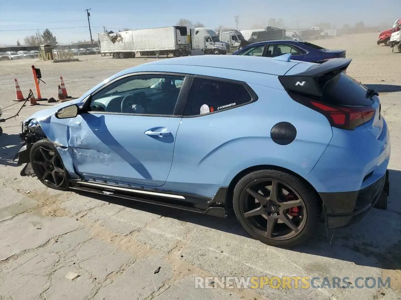 2 fotografías del automóvil dañado KMHT36AH8LU008240 HYUNDAI VELOSTER 2020