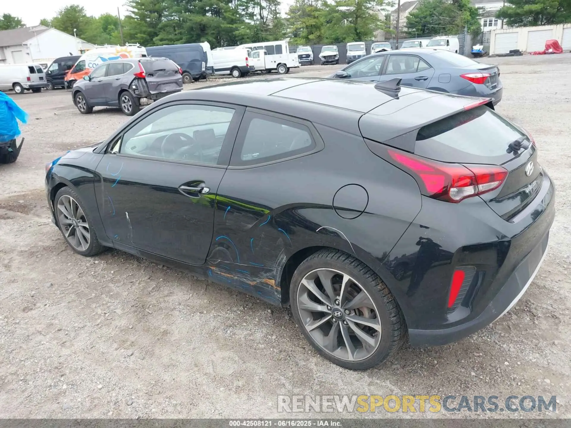 3 fotografías del automóvil dañado KMHTG6AF3LU023862 HYUNDAI VELOSTER 2020