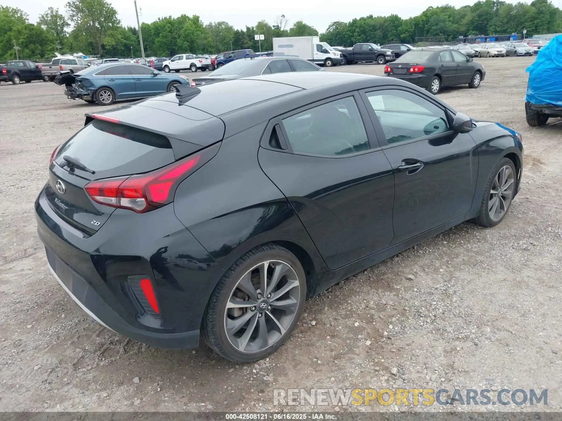 4 fotografías del automóvil dañado KMHTG6AF3LU023862 HYUNDAI VELOSTER 2020