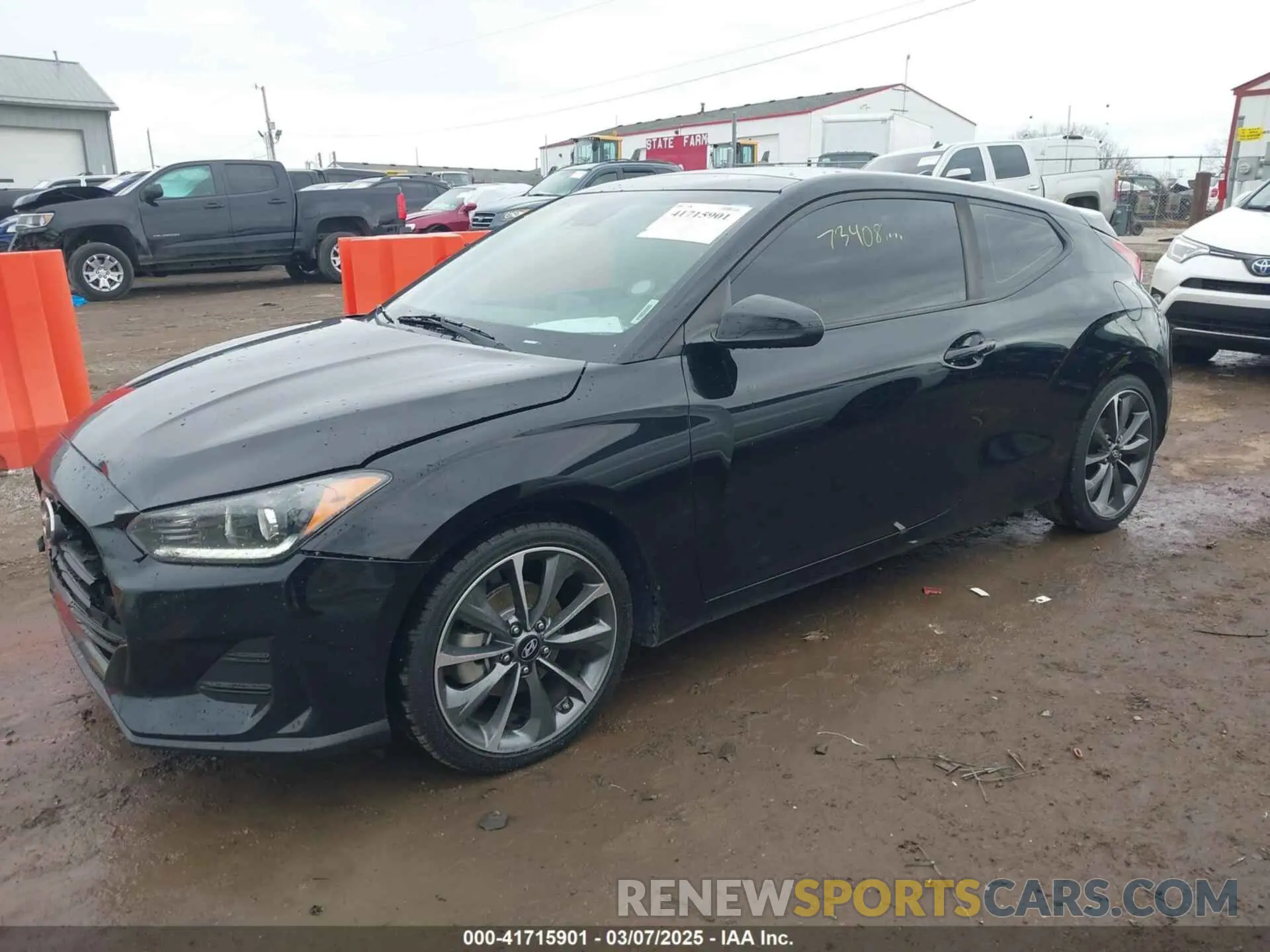 14 fotografías del automóvil dañado KMHTG6AF7LU022052 HYUNDAI VELOSTER 2020