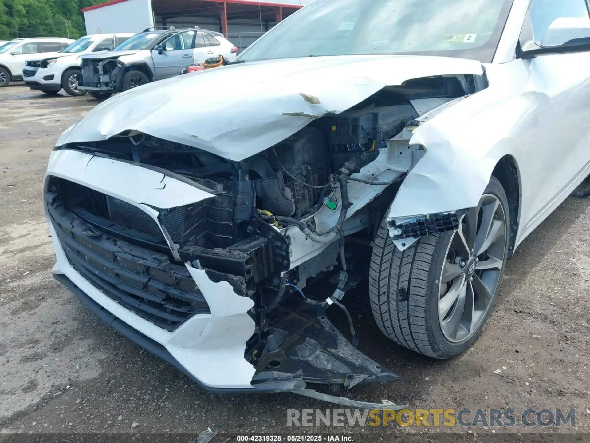 6 fotografías del automóvil dañado KMHTG6AF8LU028992 HYUNDAI VELOSTER 2020