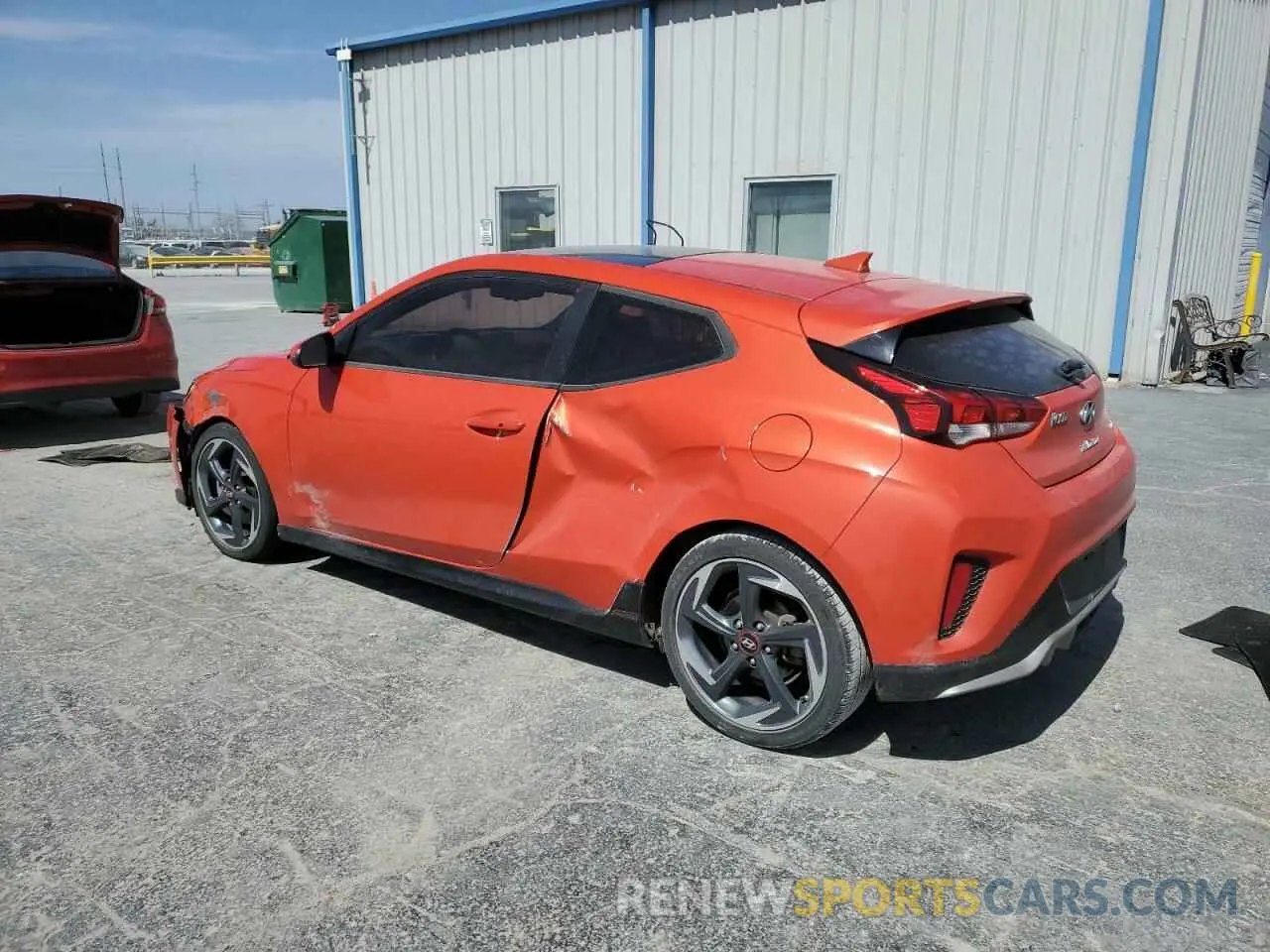 2 fotografías del automóvil dañado KMHTH6AB5LU021444 HYUNDAI VELOSTER 2020