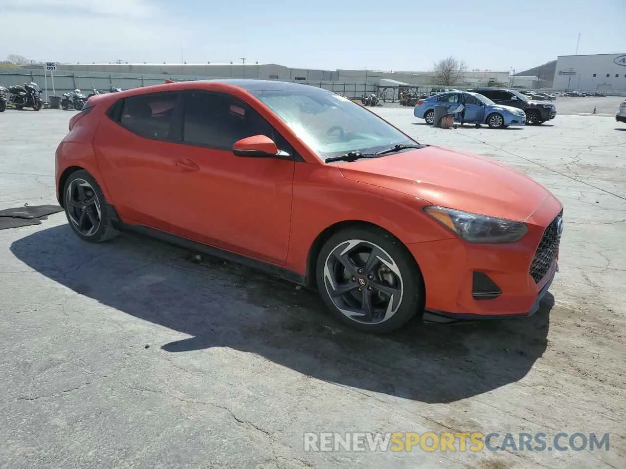 4 fotografías del automóvil dañado KMHTH6AB5LU021444 HYUNDAI VELOSTER 2020