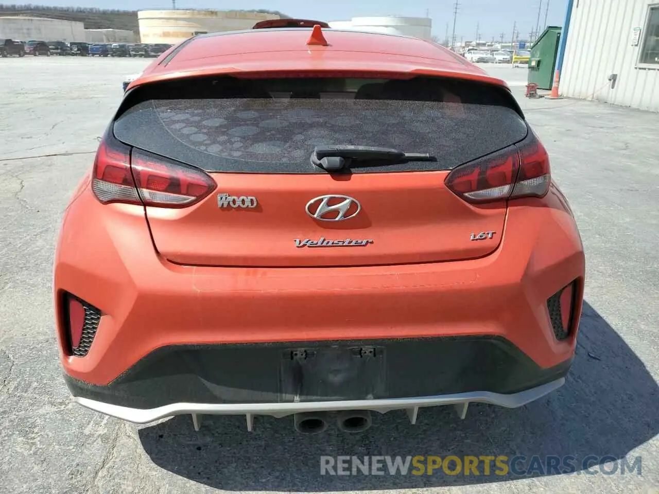 6 fotografías del automóvil dañado KMHTH6AB5LU021444 HYUNDAI VELOSTER 2020