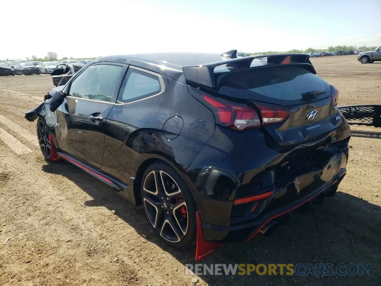 2 fotografías del automóvil dañado KMHT36AH0MU009934 HYUNDAI VELOSTER 2021