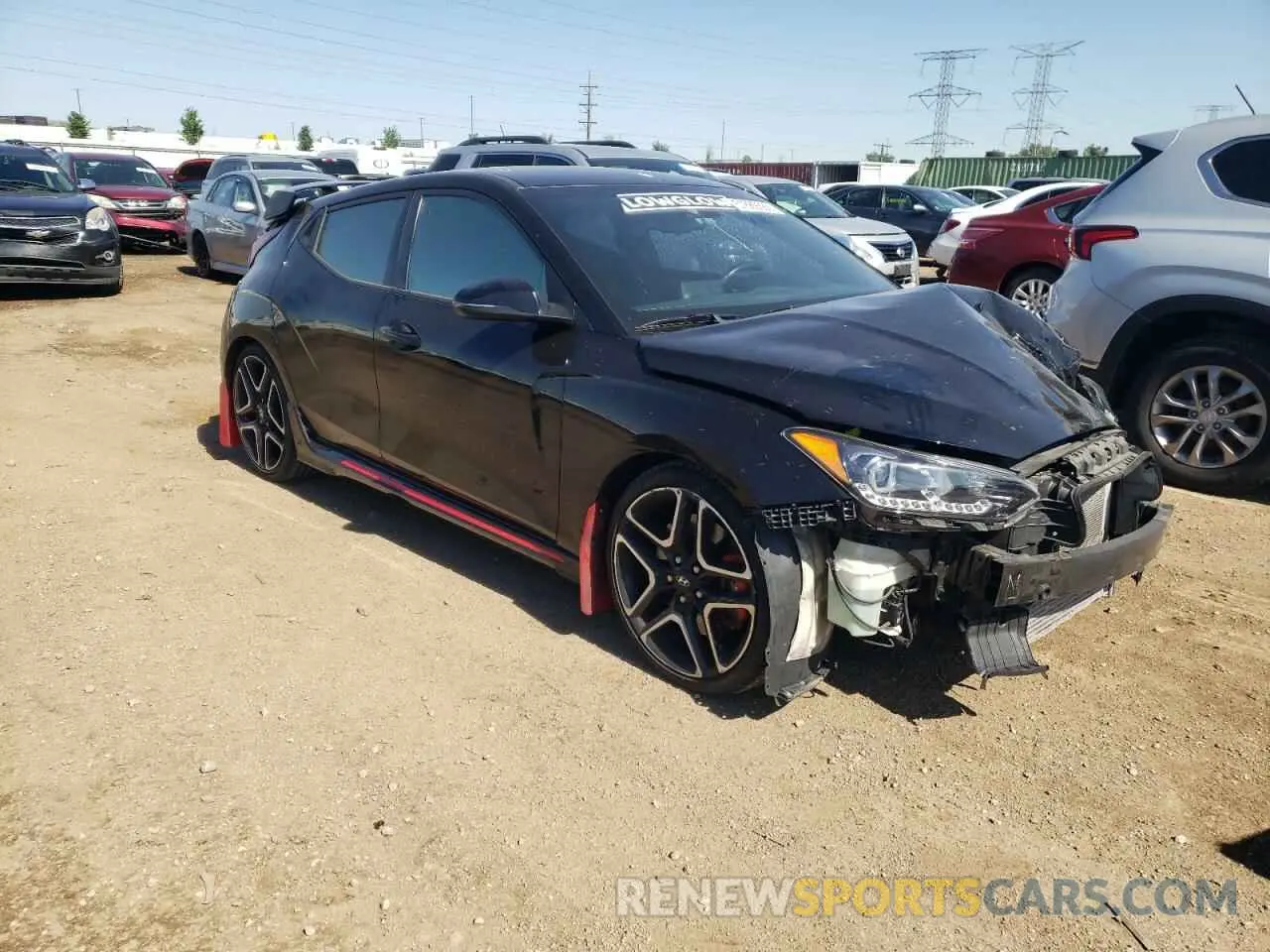 4 fotografías del automóvil dañado KMHT36AH0MU009934 HYUNDAI VELOSTER 2021
