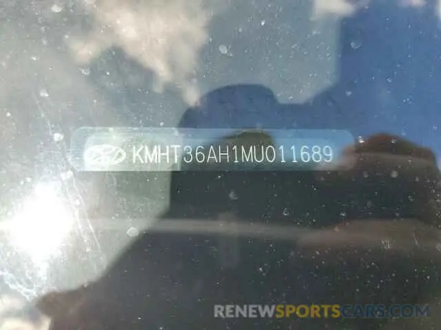 12 fotografías del automóvil dañado KMHT36AH1MU011689 HYUNDAI VELOSTER 2021