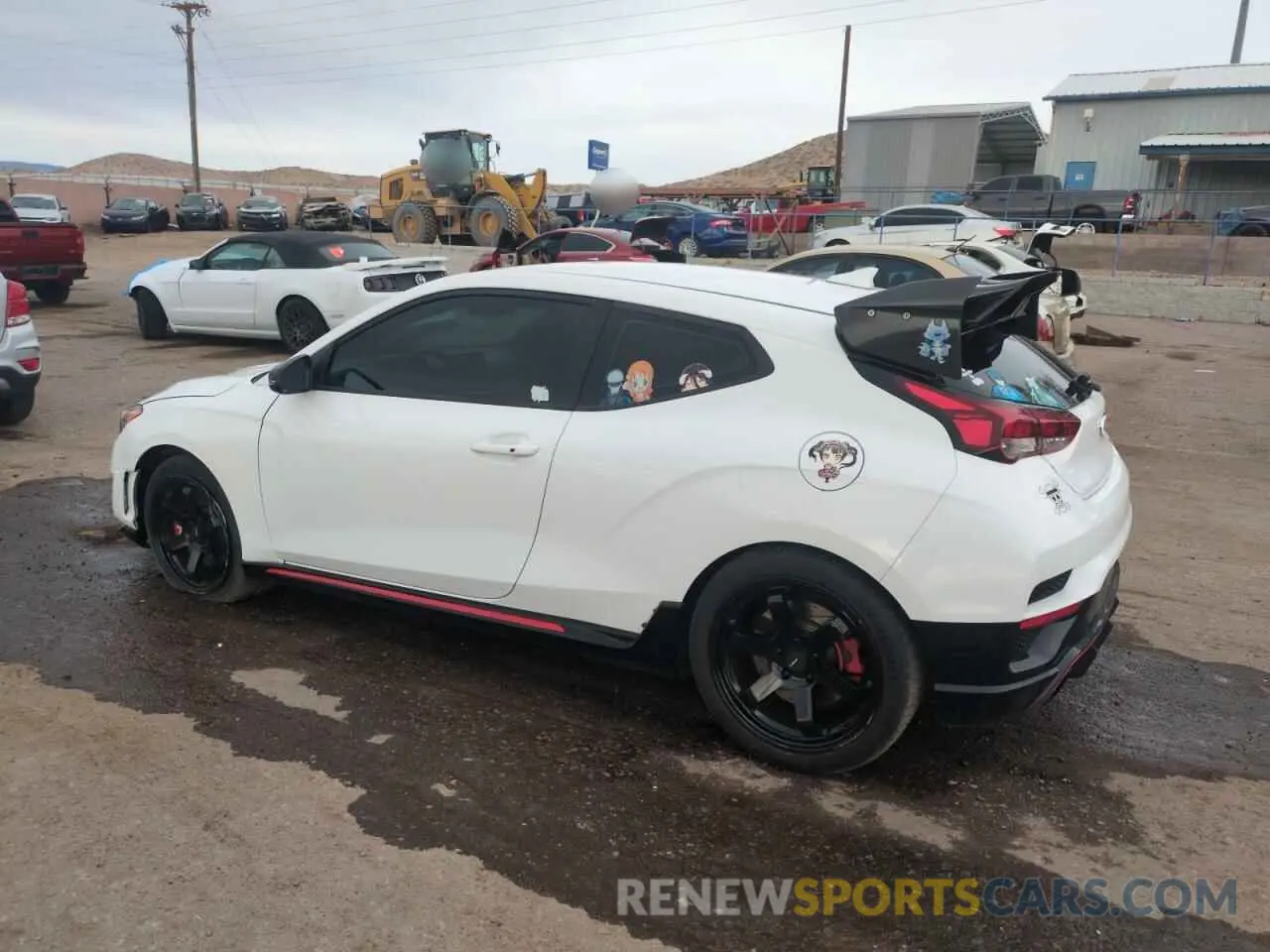 2 fotografías del automóvil dañado KMHT36AH9MU010242 HYUNDAI VELOSTER 2021