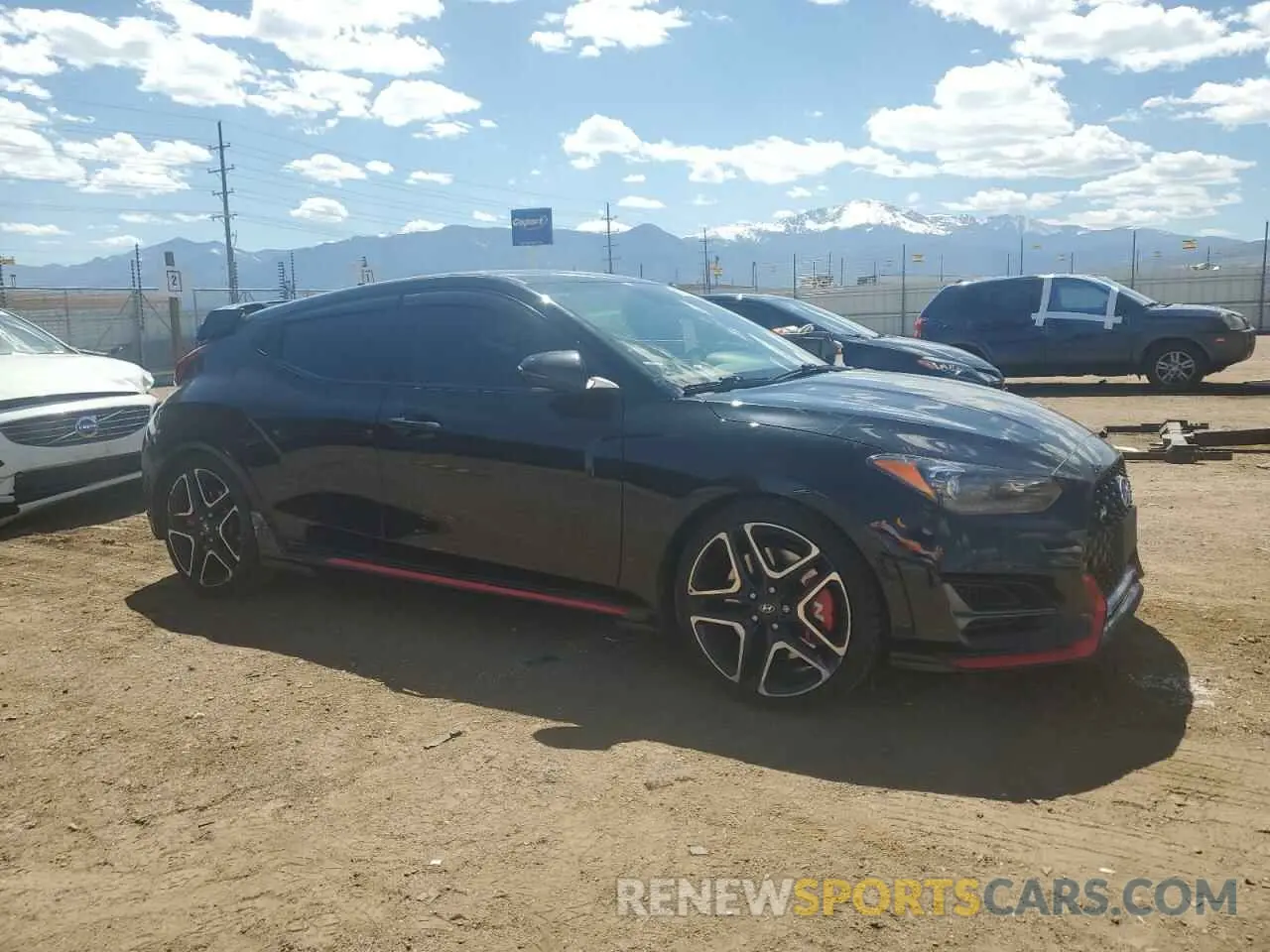 4 fotografías del automóvil dañado KMHT36AH1NU012911 HYUNDAI VELOSTER 2022