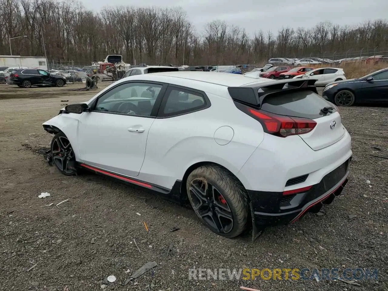 2 fotografías del automóvil dañado KMHT36AH3NU014577 HYUNDAI VELOSTER 2022