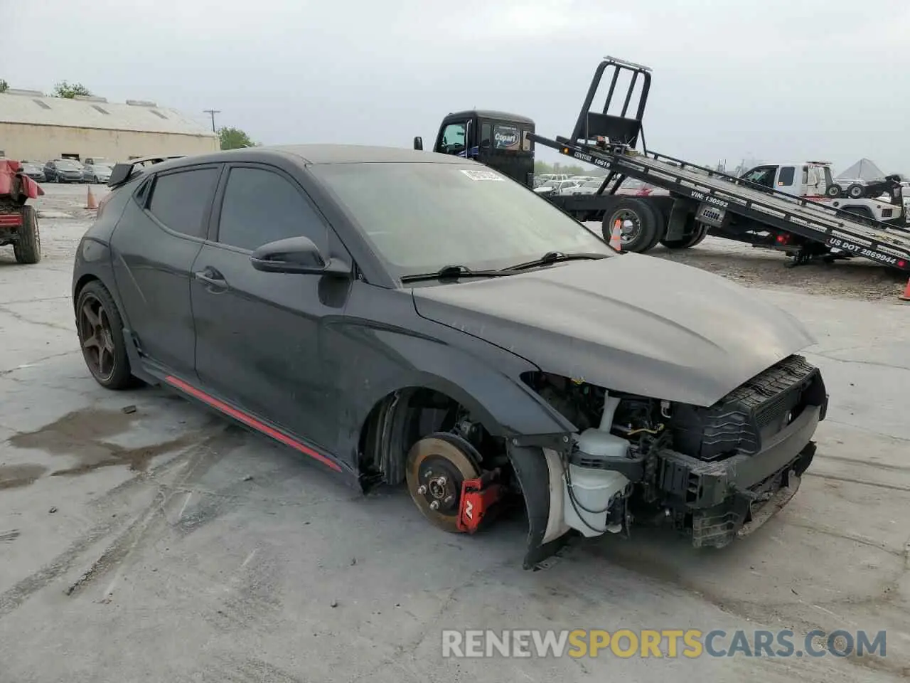 4 fotografías del automóvil dañado KMHT36AH7NU013979 HYUNDAI VELOSTER 2022