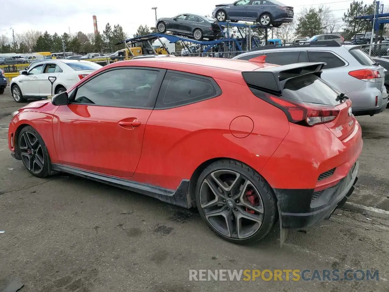 2 fotografías del automóvil dañado KMHT36AH9NU013708 HYUNDAI VELOSTER 2022