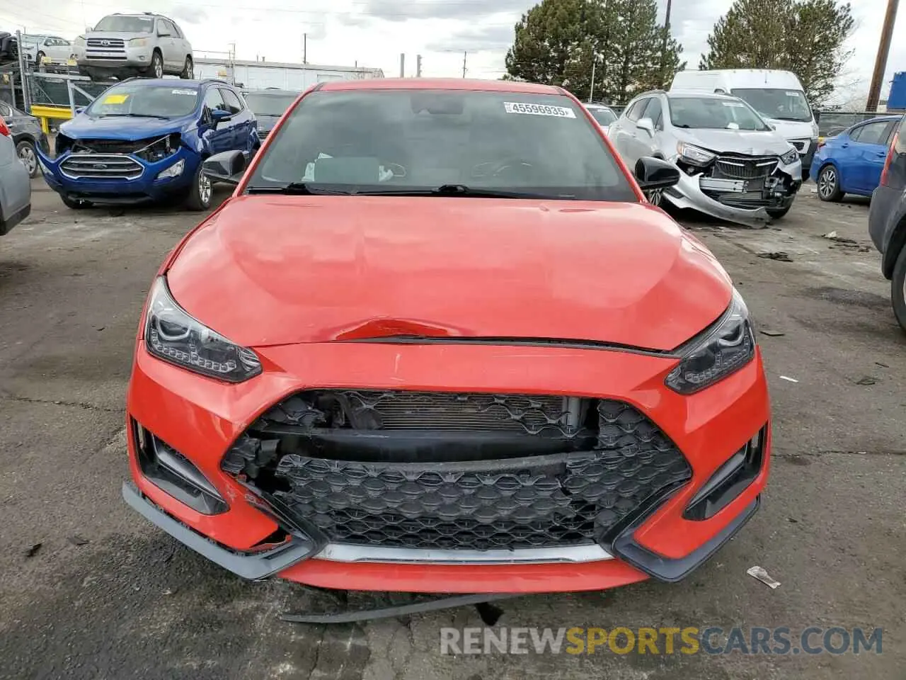5 fotografías del automóvil dañado KMHT36AH9NU013708 HYUNDAI VELOSTER 2022