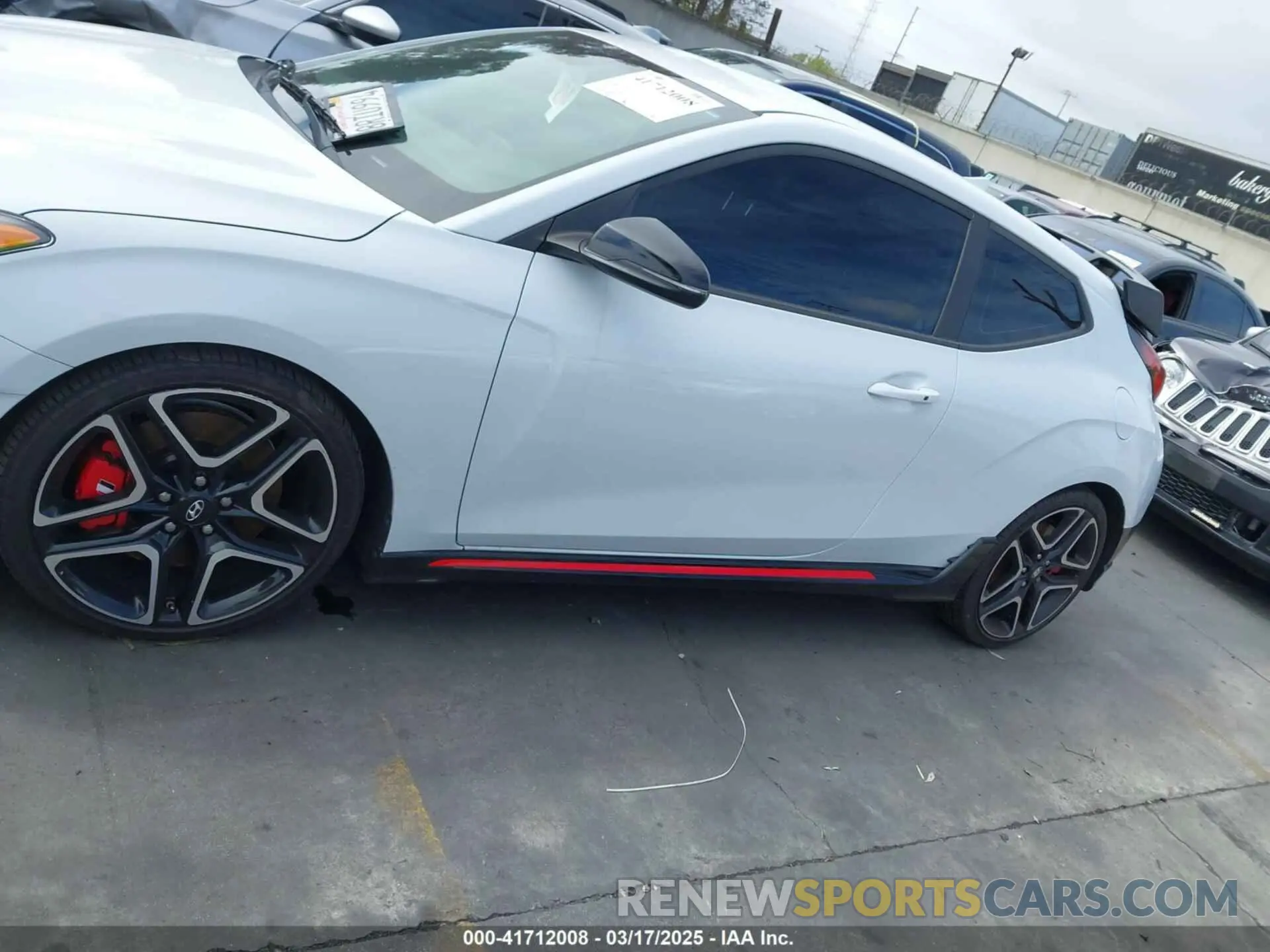 14 fotografías del automóvil dañado KMHT36AH0LU007440 HYUNDAI VELOSTER N 2020