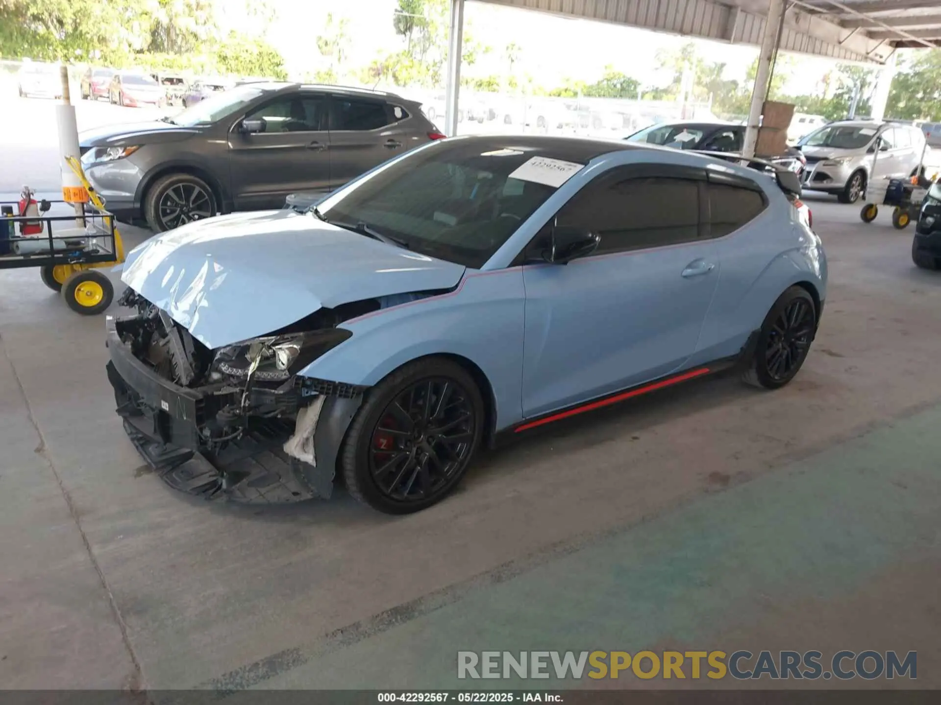 2 fotografías del automóvil dañado KMHT36AH1LU004224 HYUNDAI VELOSTER N 2020