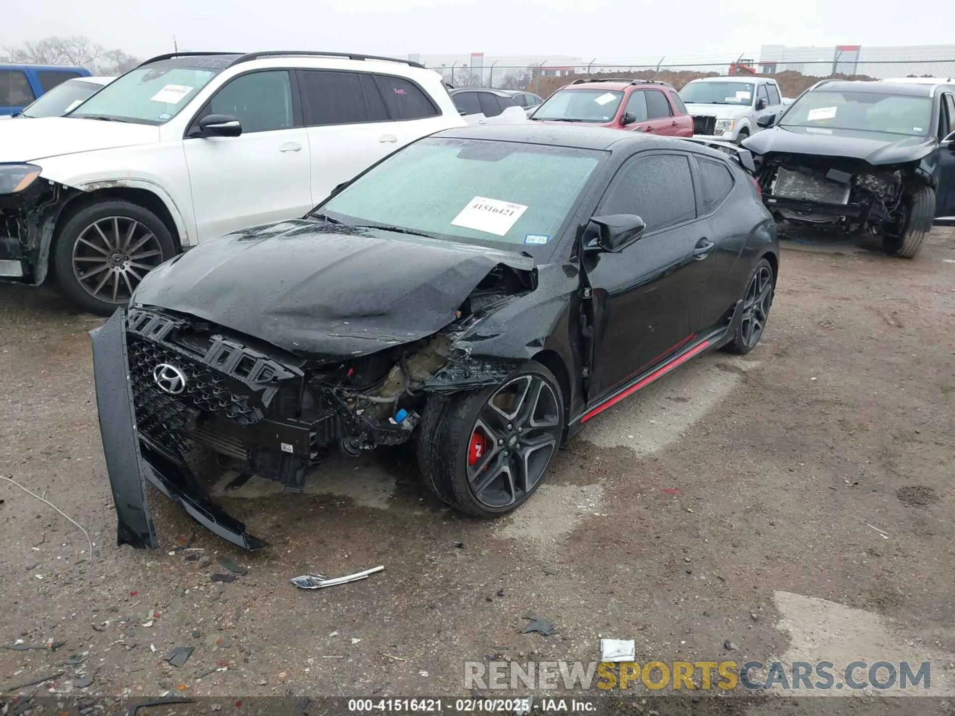 2 fotografías del automóvil dañado KMHT36AH5LU007983 HYUNDAI VELOSTER N 2020