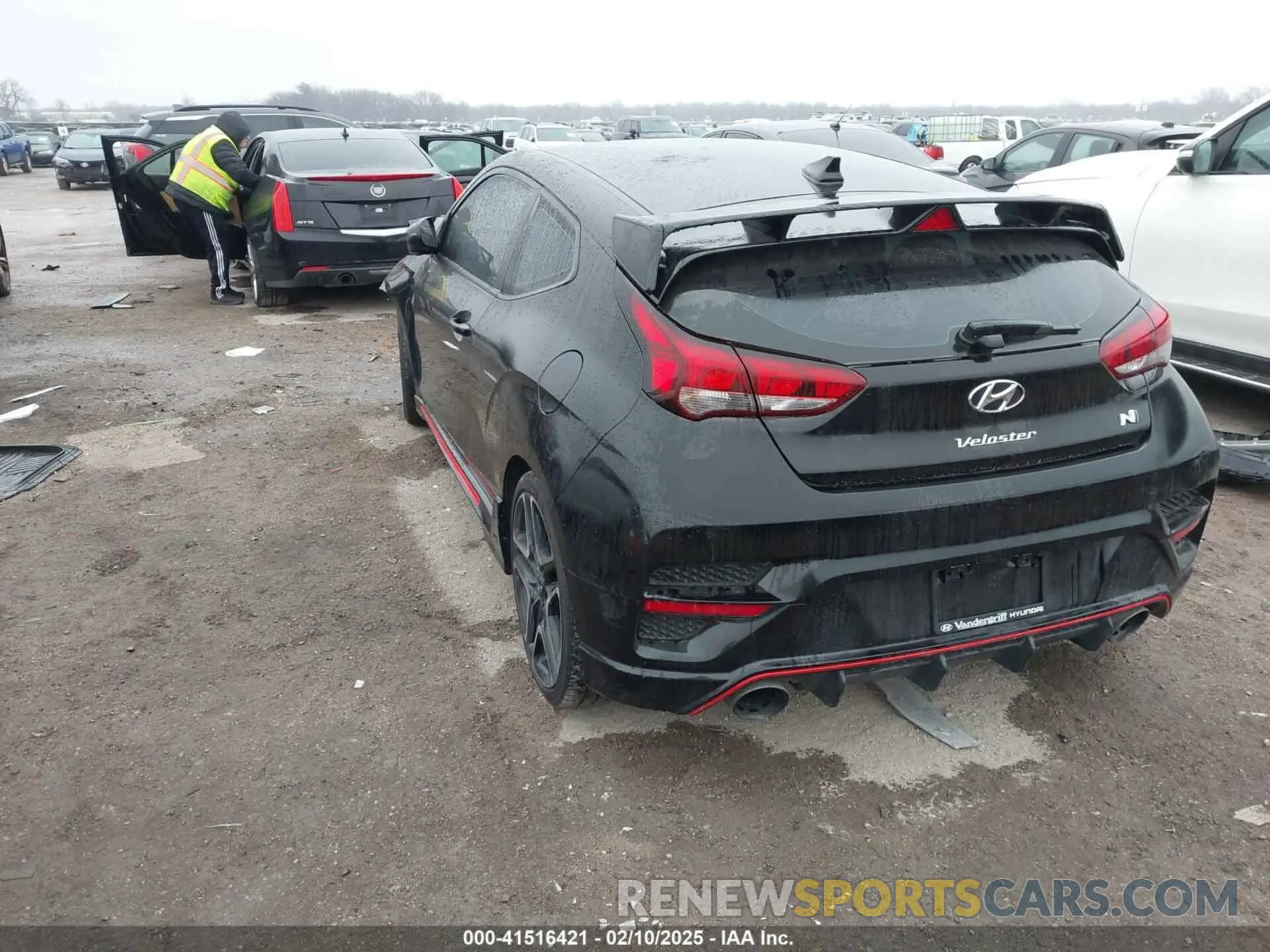 3 fotografías del automóvil dañado KMHT36AH5LU007983 HYUNDAI VELOSTER N 2020