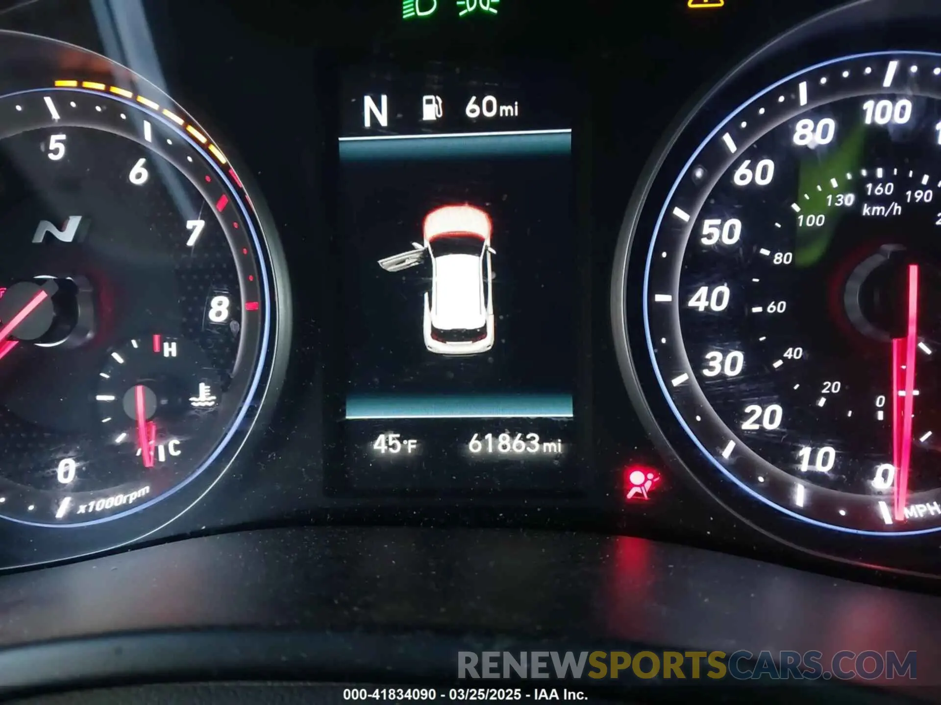 15 fotografías del automóvil dañado KMHT36AH9LU003354 HYUNDAI VELOSTER N 2020