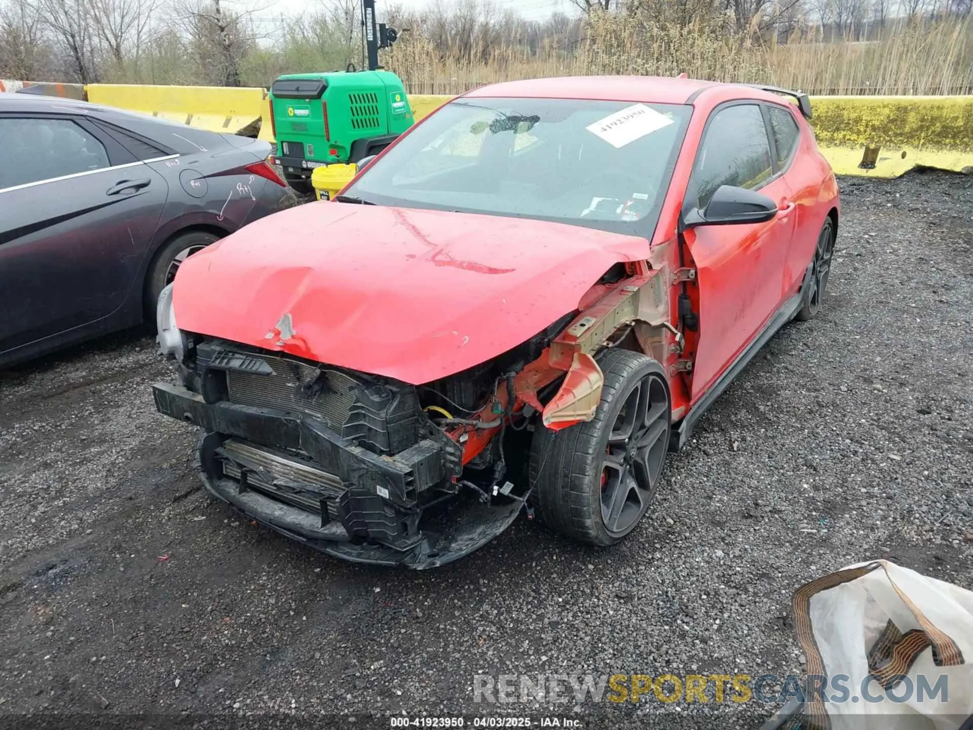 2 fotografías del automóvil dañado KMHT36AH9LU004052 HYUNDAI VELOSTER N 2020