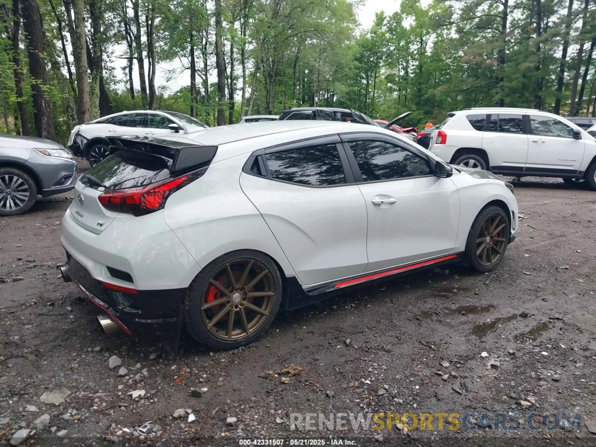 4 fotografías del automóvil dañado KMHT36AHXLU003718 HYUNDAI VELOSTER N 2020