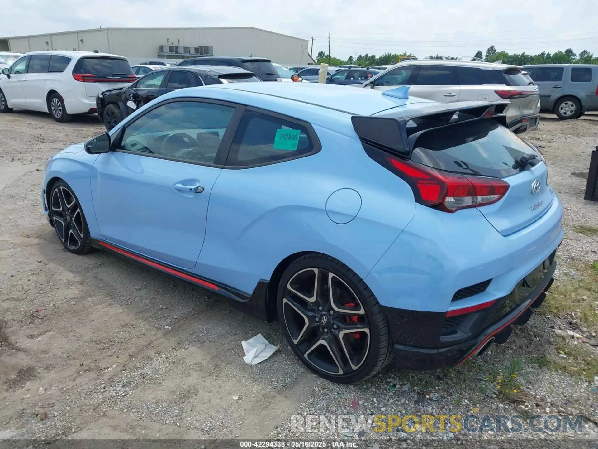 3 fotografías del automóvil dañado KMHT36AHXLU005369 HYUNDAI VELOSTER N 2020