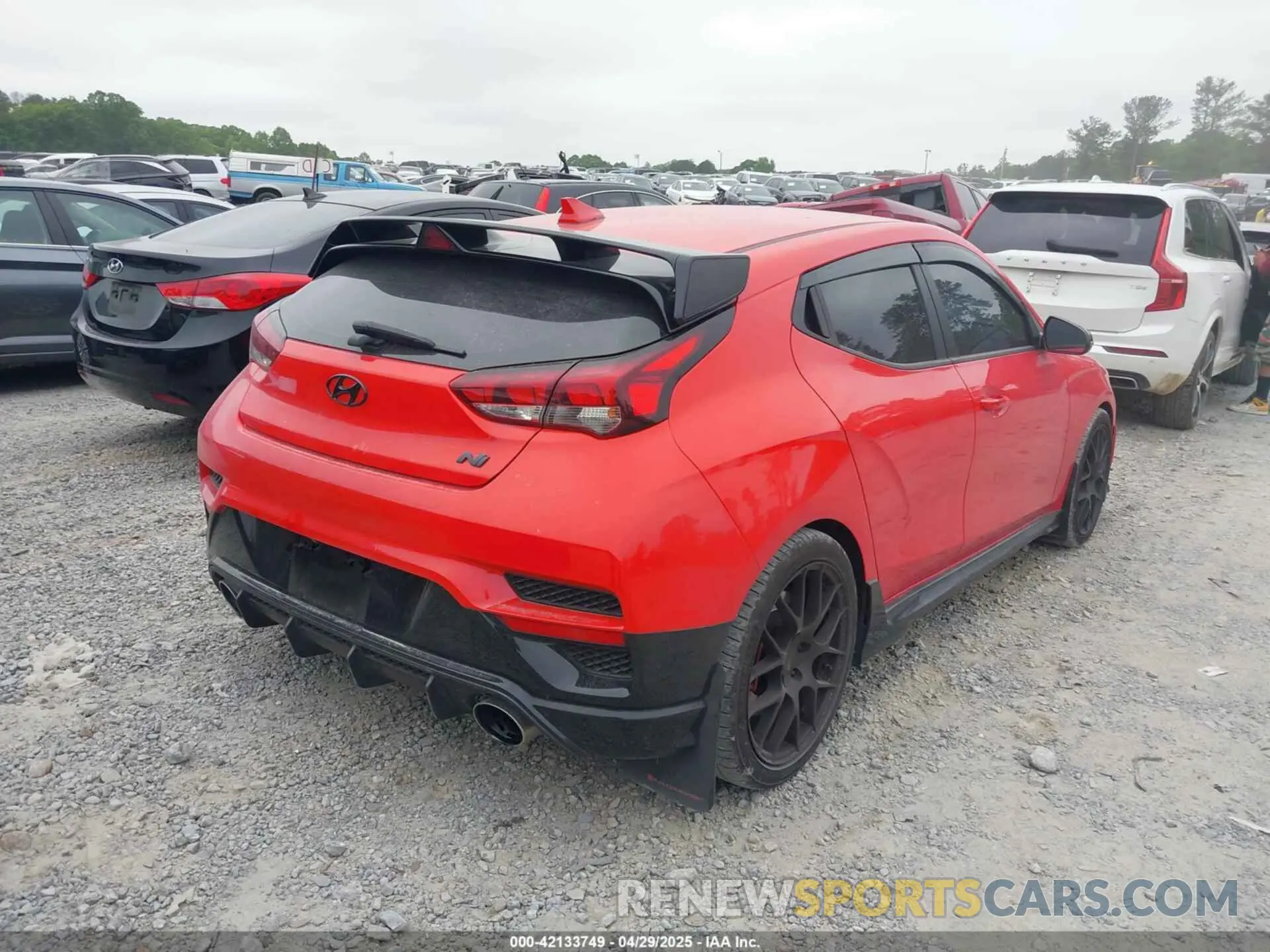 4 fotografías del automóvil dañado KMHT36AH3MU009992 HYUNDAI VELOSTER N 2021