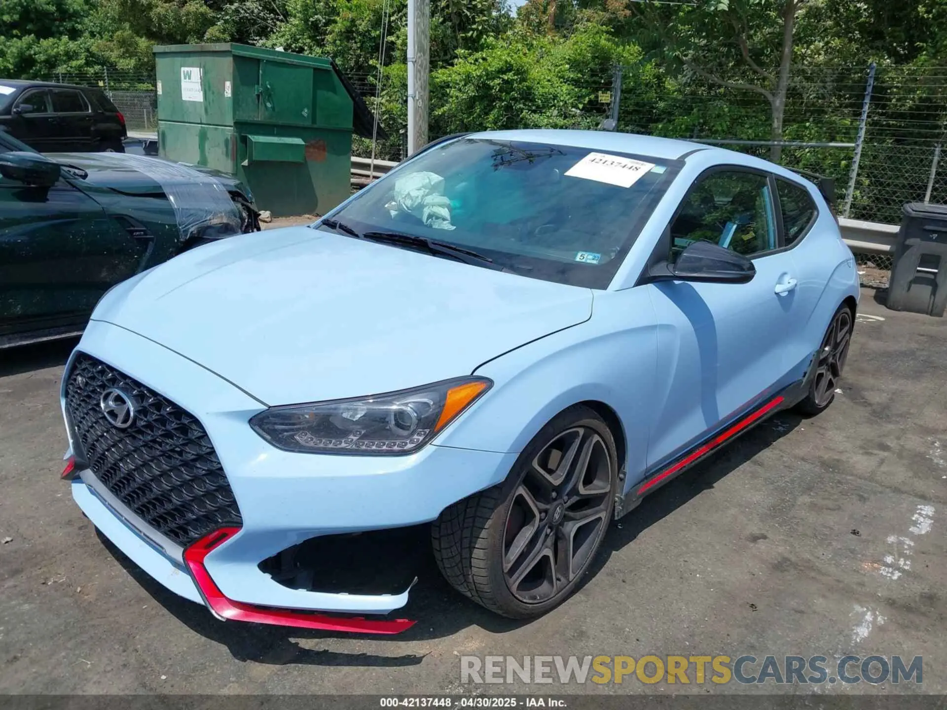 2 fotografías del automóvil dañado KMHT36AH7NU014310 HYUNDAI VELOSTER N 2022