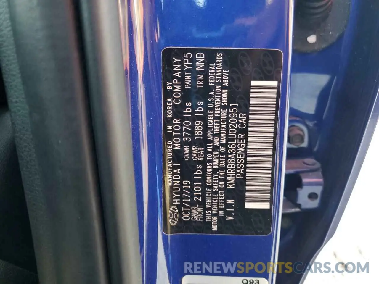 13 fotografías del automóvil dañado KMHRB8A36LU020951 HYUNDAI VENUE 2020