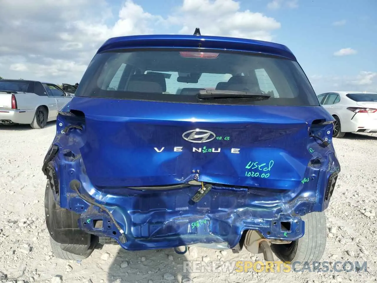 6 fotografías del automóvil dañado KMHRB8A36LU020951 HYUNDAI VENUE 2020