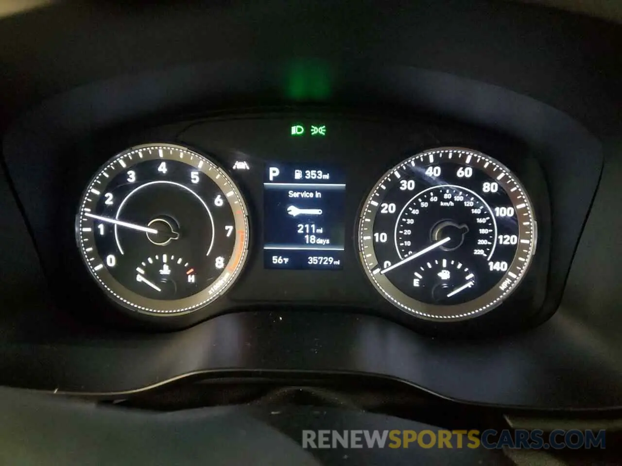 9 fotografías del automóvil dañado KMHRC8A34LU022520 HYUNDAI VENUE 2020