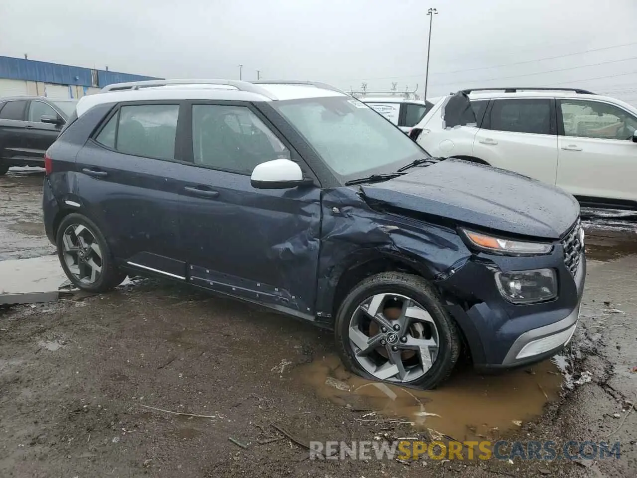 4 fotografías del automóvil dañado KMHRC8A37MU101620 HYUNDAI VENUE 2021