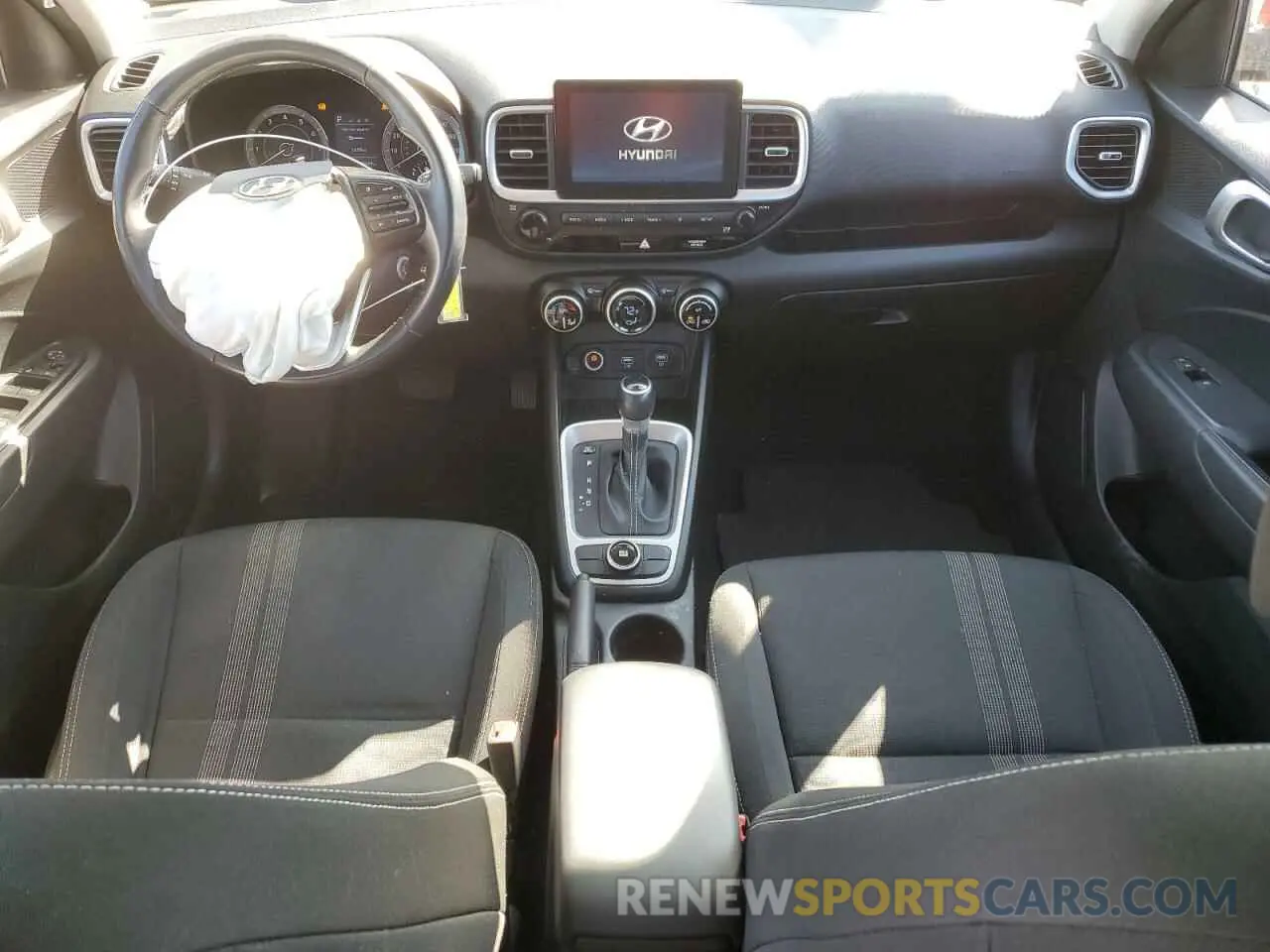 8 fotografías del automóvil dañado KMHRC8A39MU126244 HYUNDAI VENUE 2021