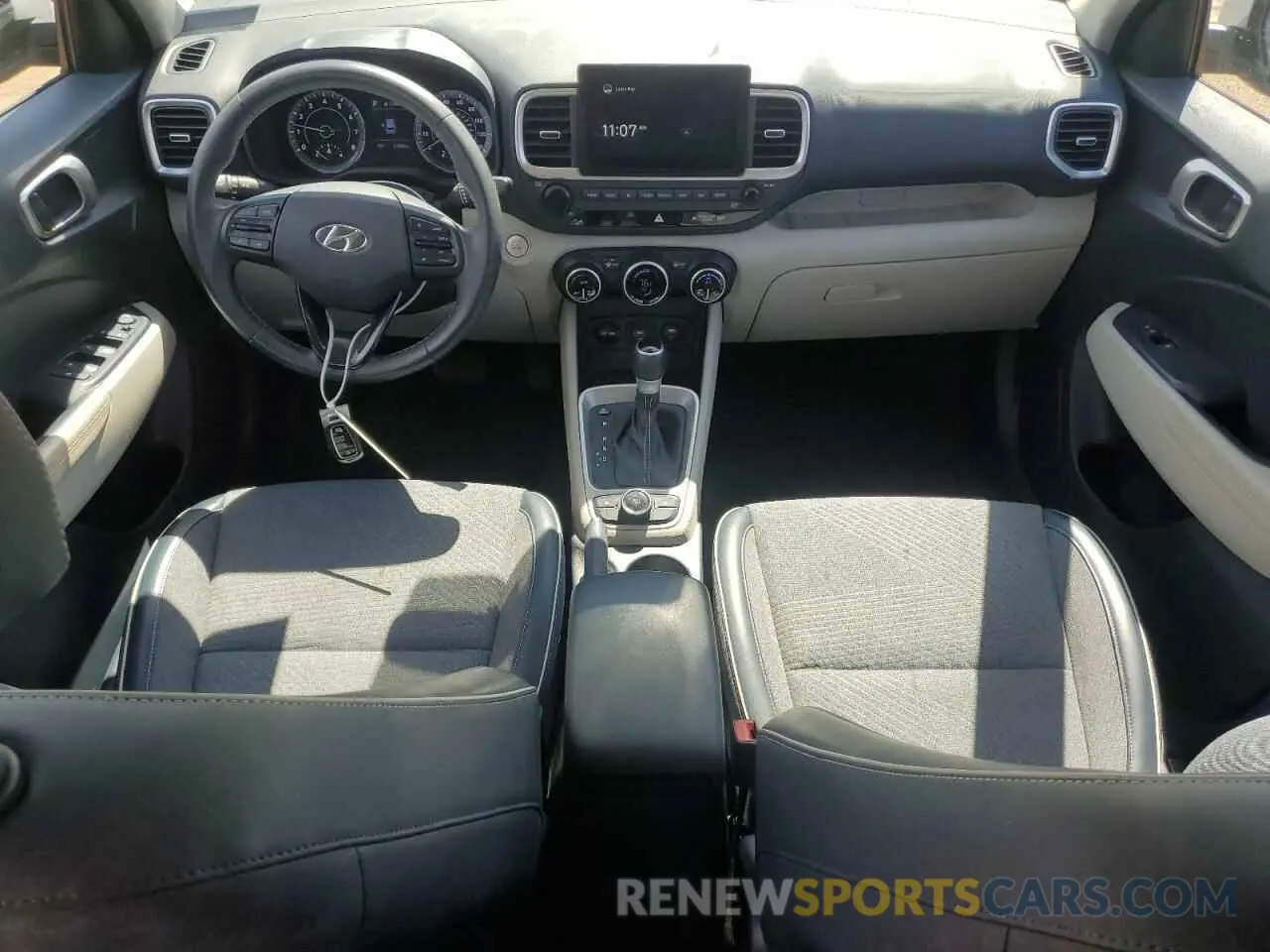 8 fotografías del automóvil dañado KMHRC8A3XMU108514 HYUNDAI VENUE 2021