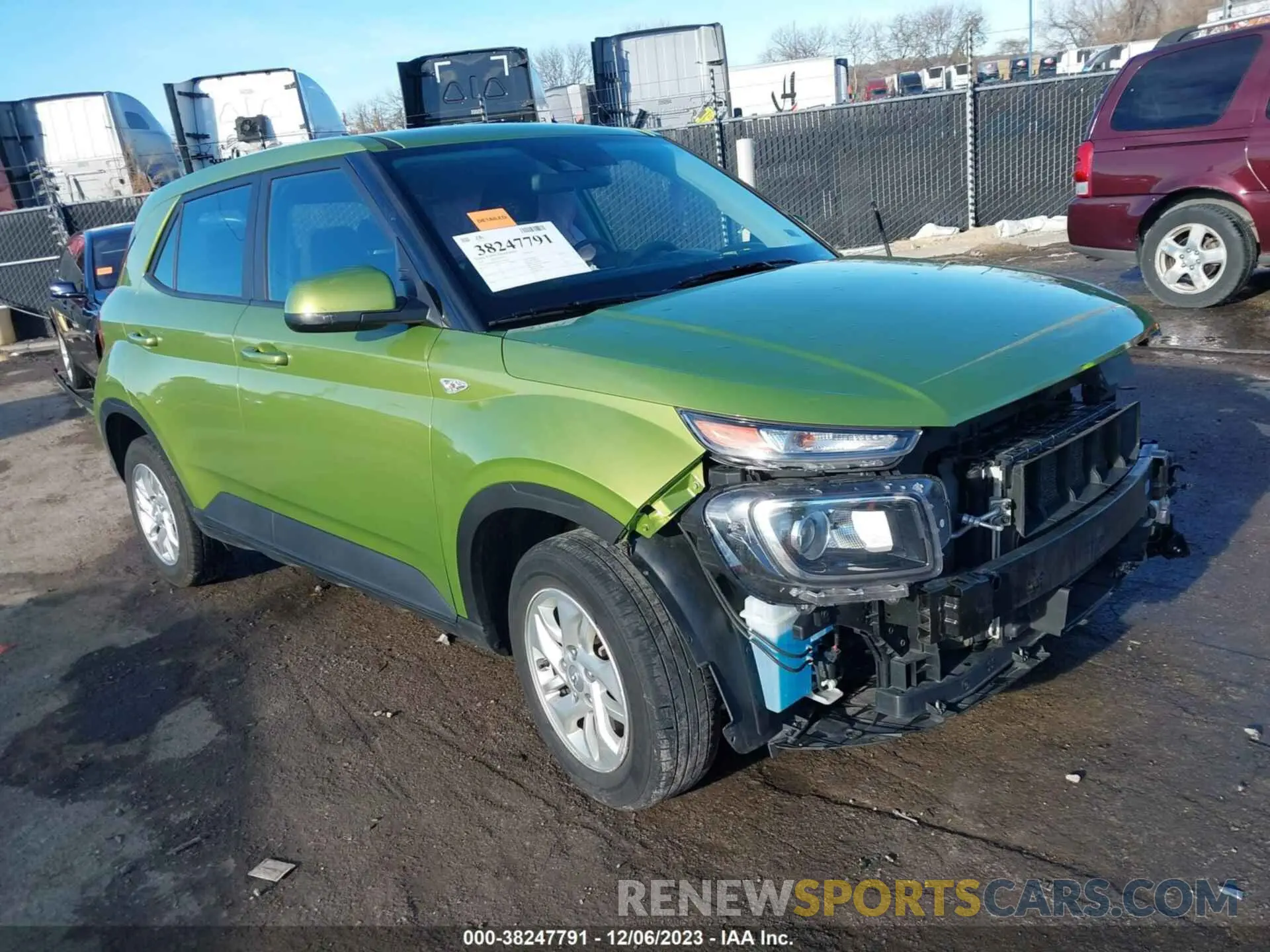 1 fotografías del automóvil dañado KMHRB8A39NU140634 HYUNDAI VENUE 2022
