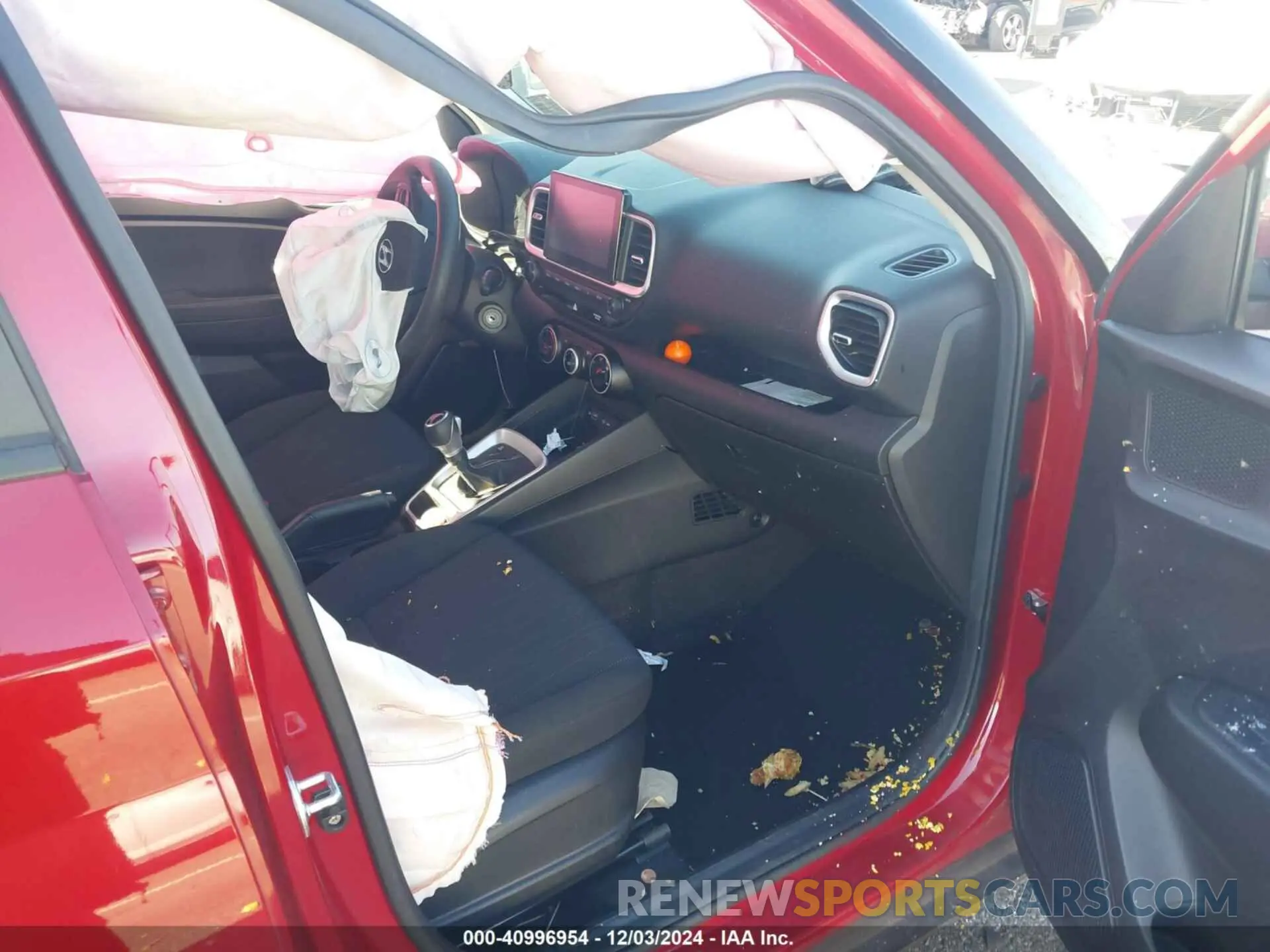 5 fotografías del automóvil dañado KMHRB8A3XNU155272 HYUNDAI VENUE 2022