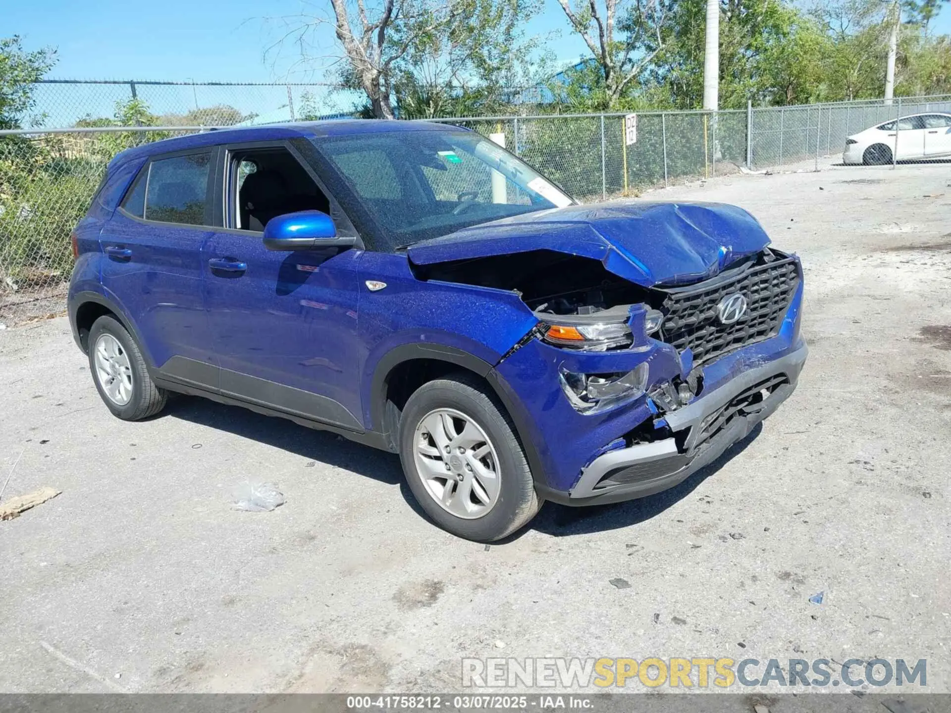 1 fotografías del automóvil dañado KMHRB8A3XNU199174 HYUNDAI VENUE 2022