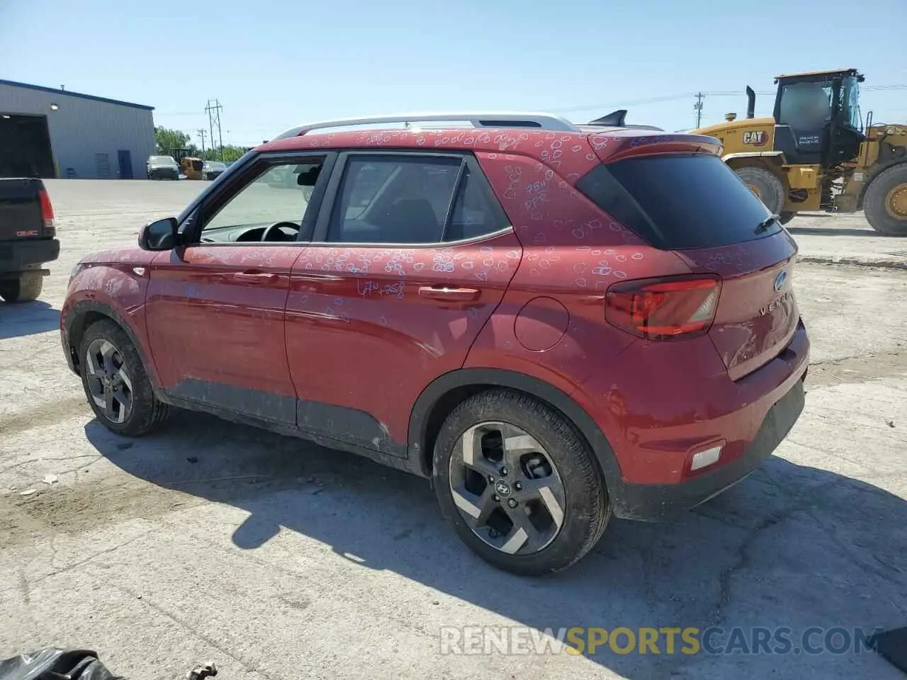 2 fotografías del automóvil dañado KMHRC8A30NU197849 HYUNDAI VENUE 2022