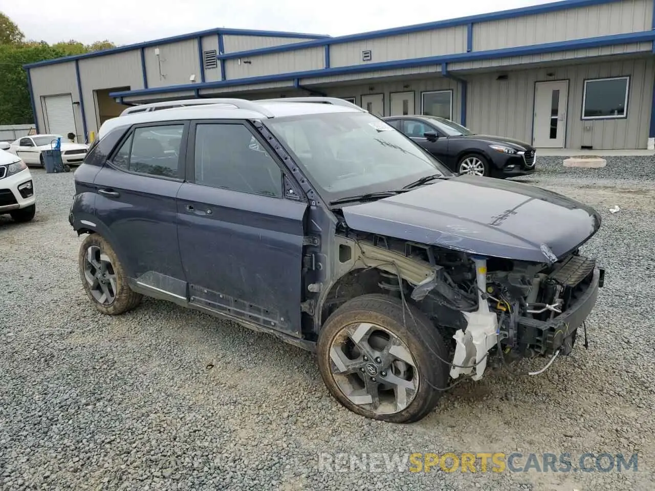 4 fotografías del automóvil dañado KMHRC8A31NU169963 HYUNDAI VENUE 2022