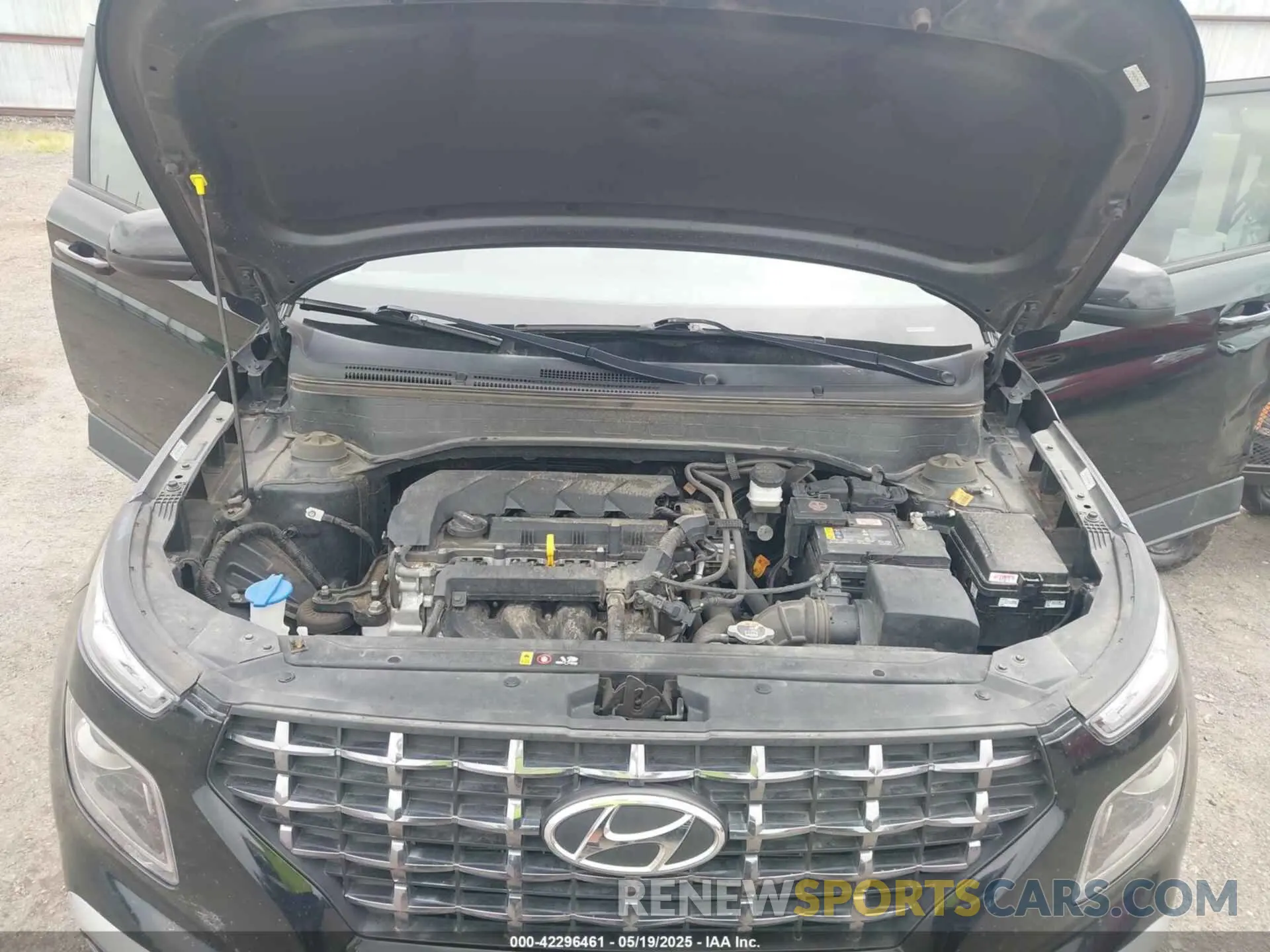 10 fotografías del automóvil dañado KMHRC8A33NU133613 HYUNDAI VENUE 2022