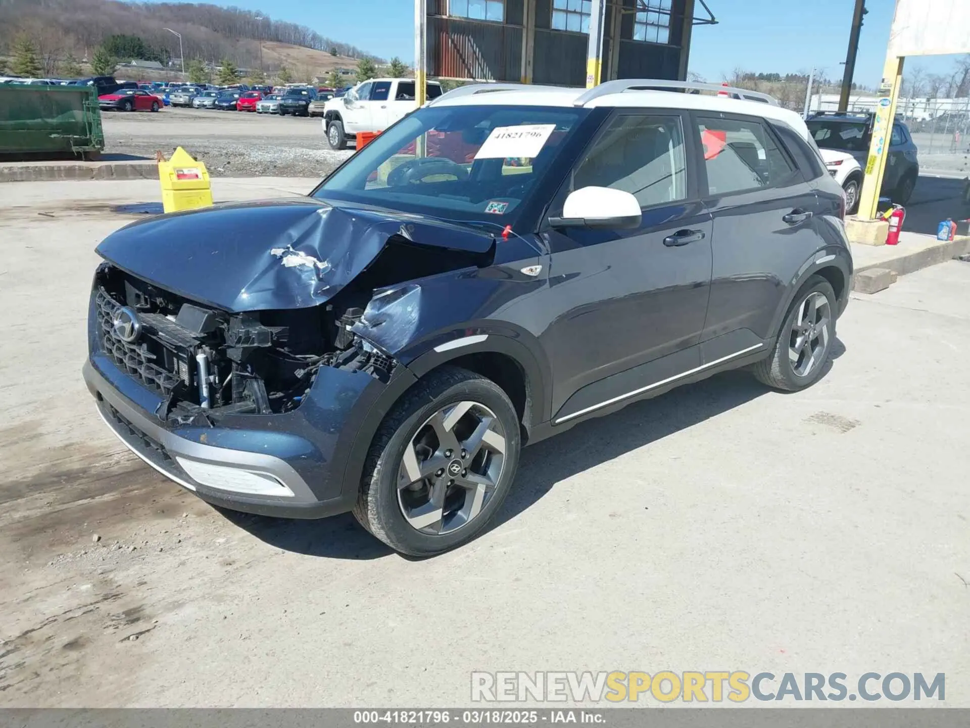 2 fotografías del automóvil dañado KMHRC8A37NU184600 HYUNDAI VENUE 2022