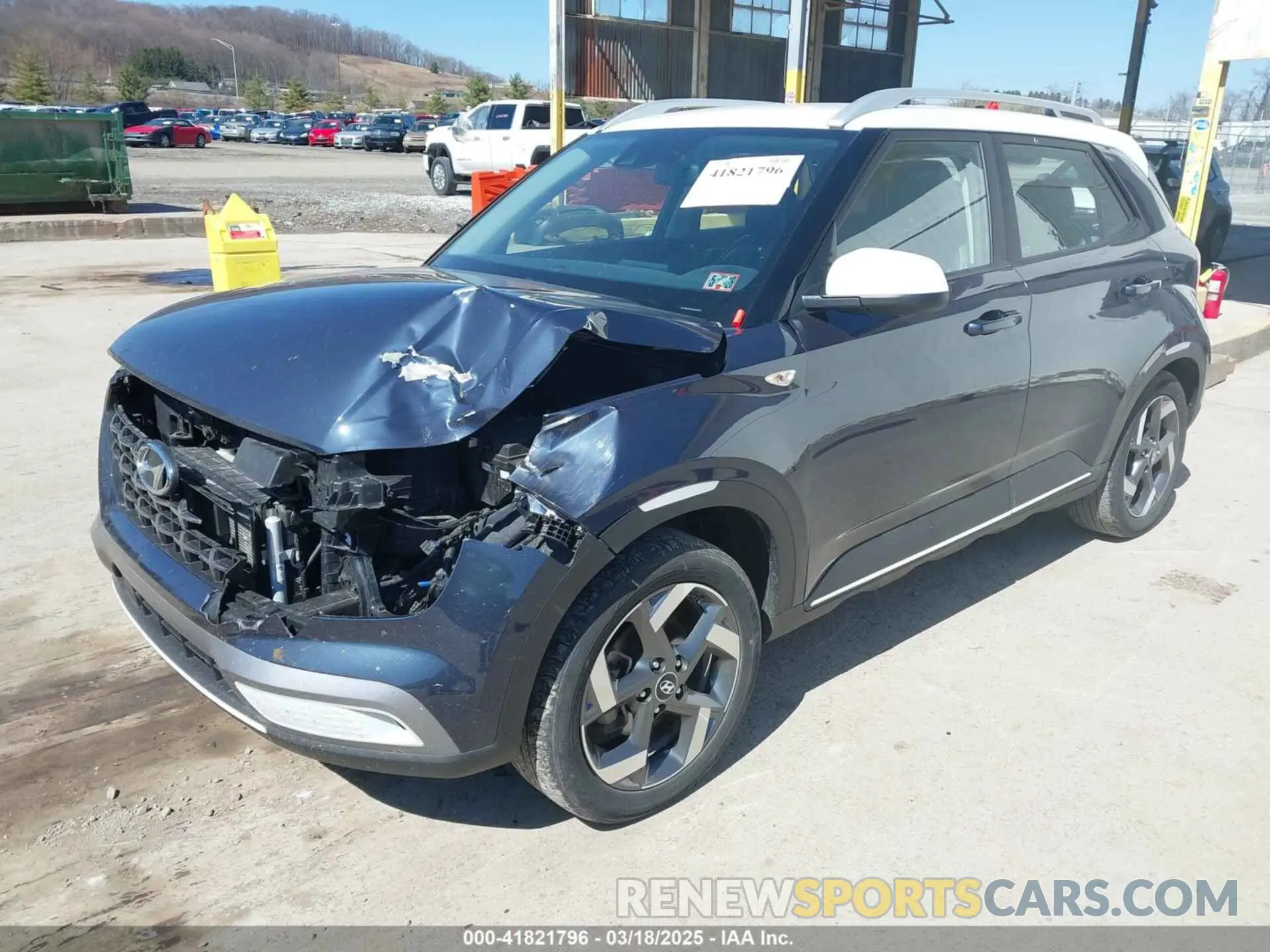 6 fotografías del automóvil dañado KMHRC8A37NU184600 HYUNDAI VENUE 2022