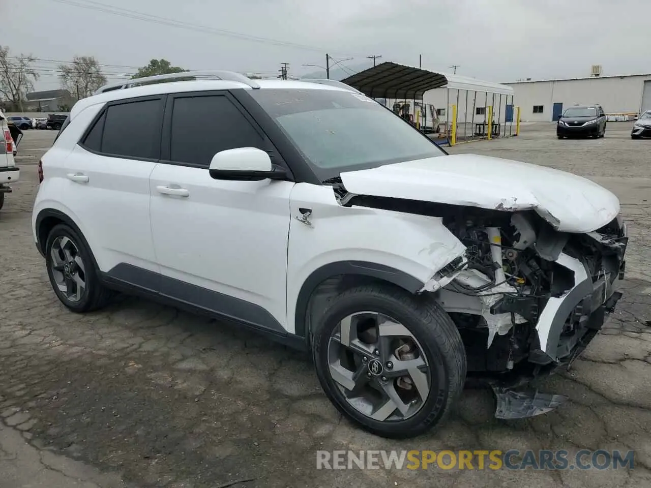 4 fotografías del automóvil dañado KMHRC8A37NU195404 HYUNDAI VENUE 2022