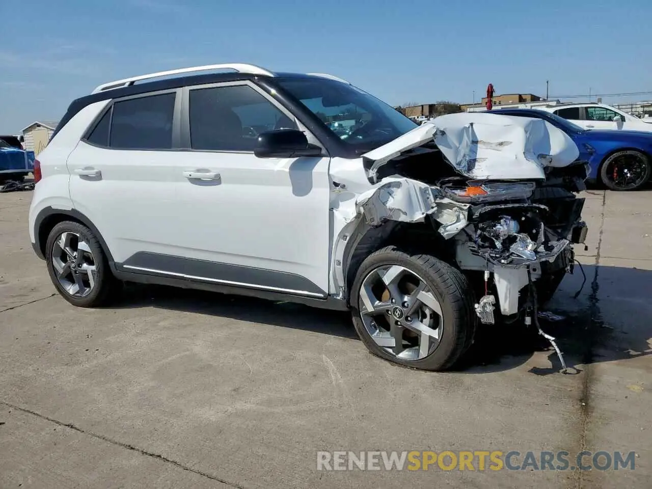 4 fotografías del automóvil dañado KMHRC8A3XNU167967 HYUNDAI VENUE 2022