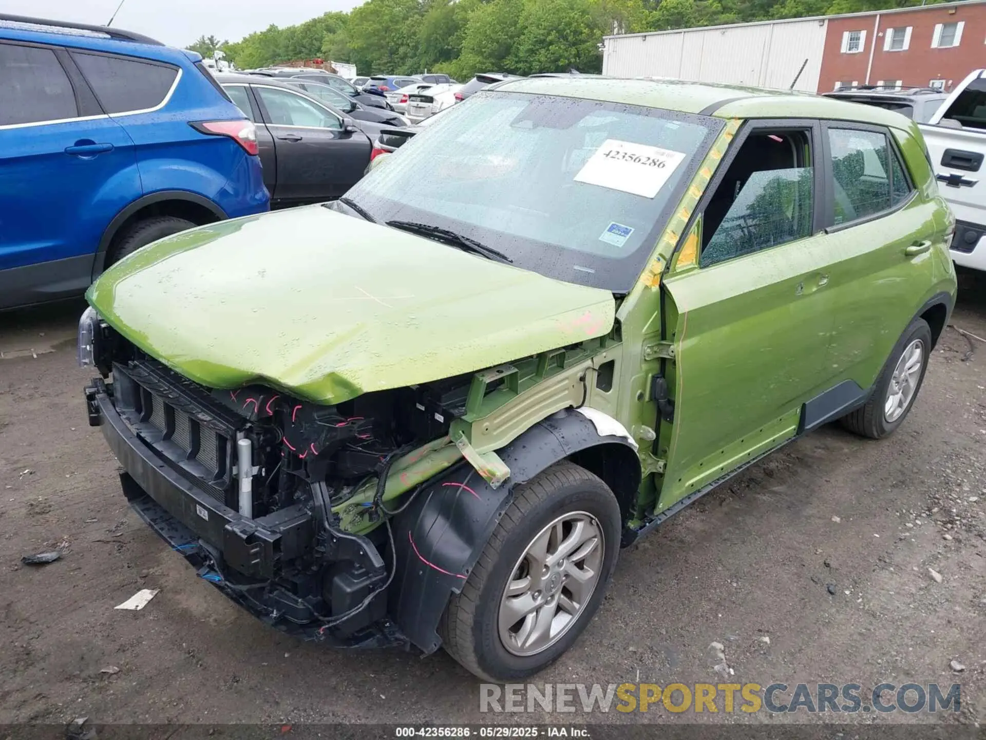 2 fotografías del automóvil dañado KMHRB8A32PU213927 HYUNDAI VENUE 2023