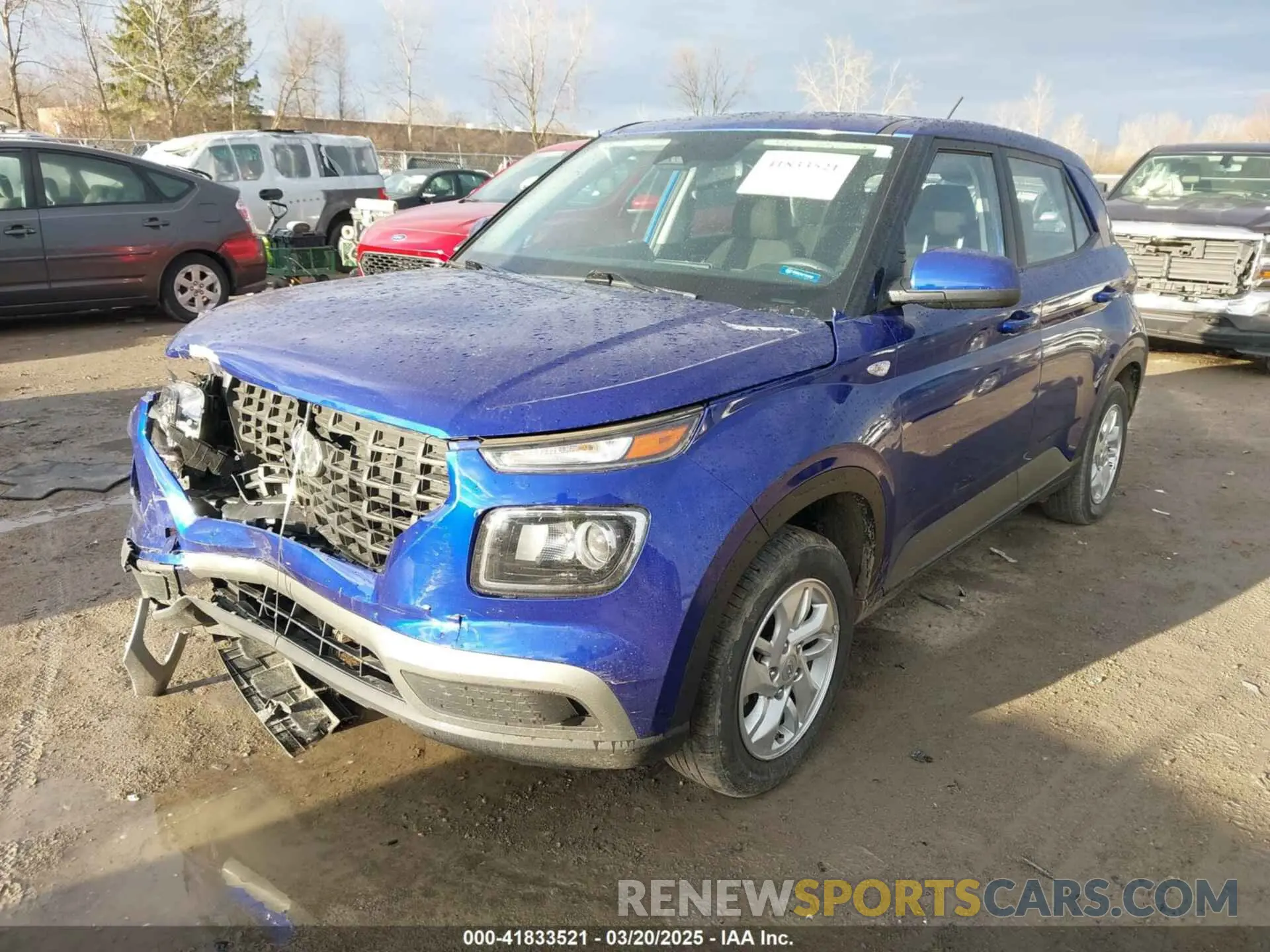 2 fotografías del automóvil dañado KMHRB8A32PU223745 HYUNDAI VENUE 2023