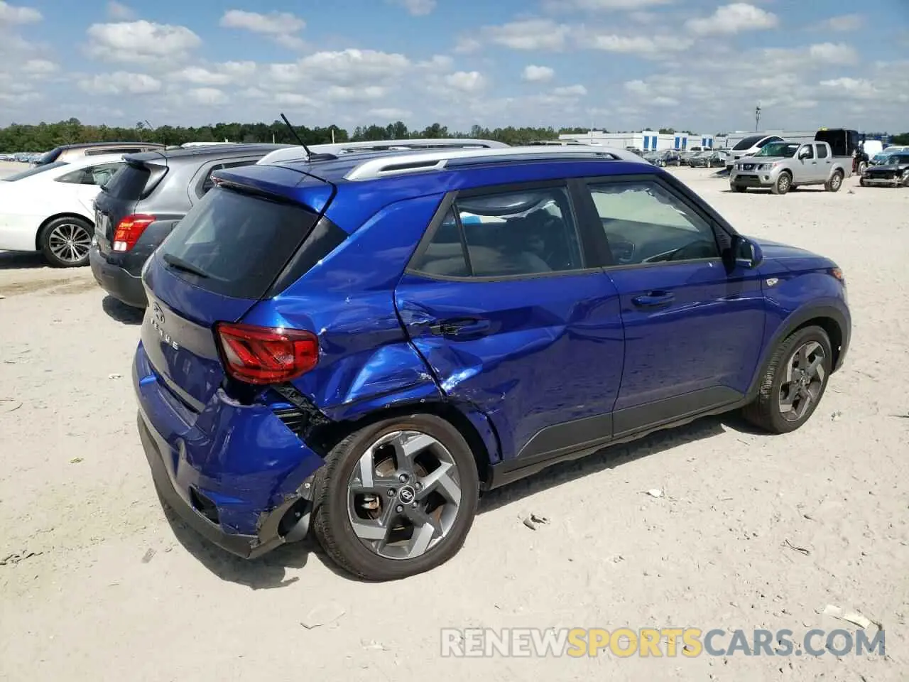 3 fotografías del automóvil dañado KMHRC8A30PU221599 HYUNDAI VENUE 2023