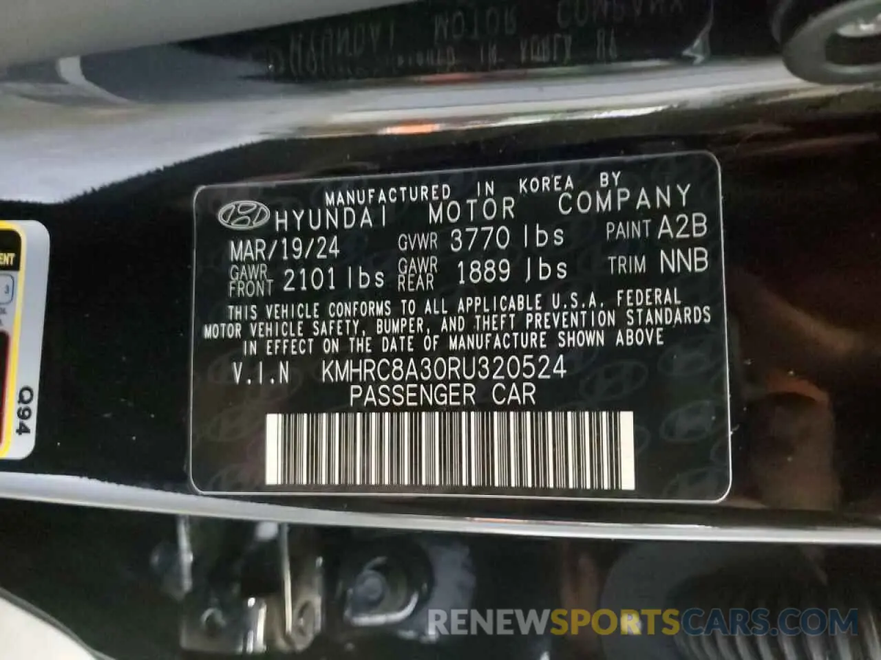 14 fotografías del automóvil dañado KMHRC8A30RU320524 HYUNDAI VENUE 2024