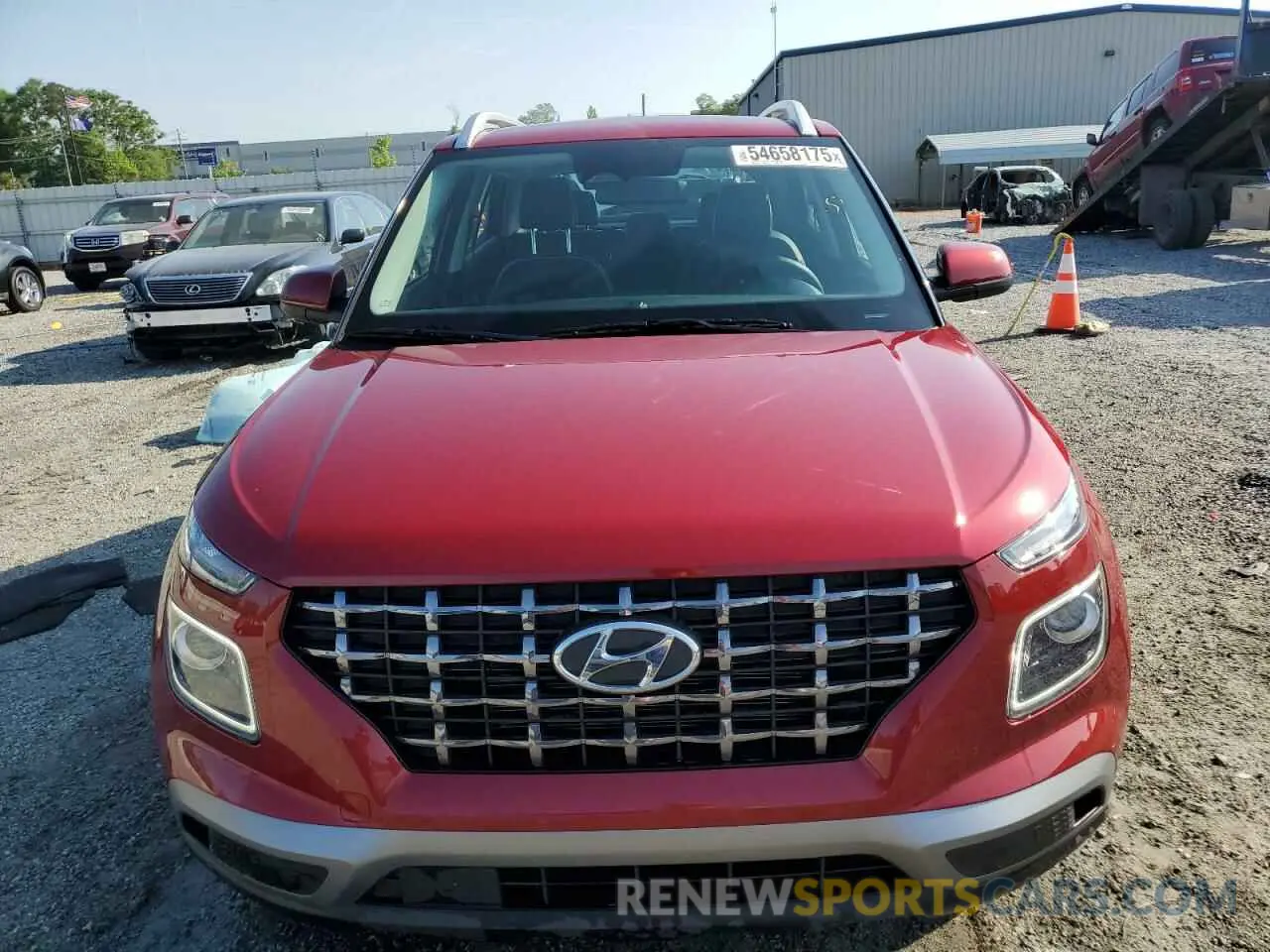 5 fotografías del automóvil dañado KMHRC8A36RU332337 HYUNDAI VENUE 2024
